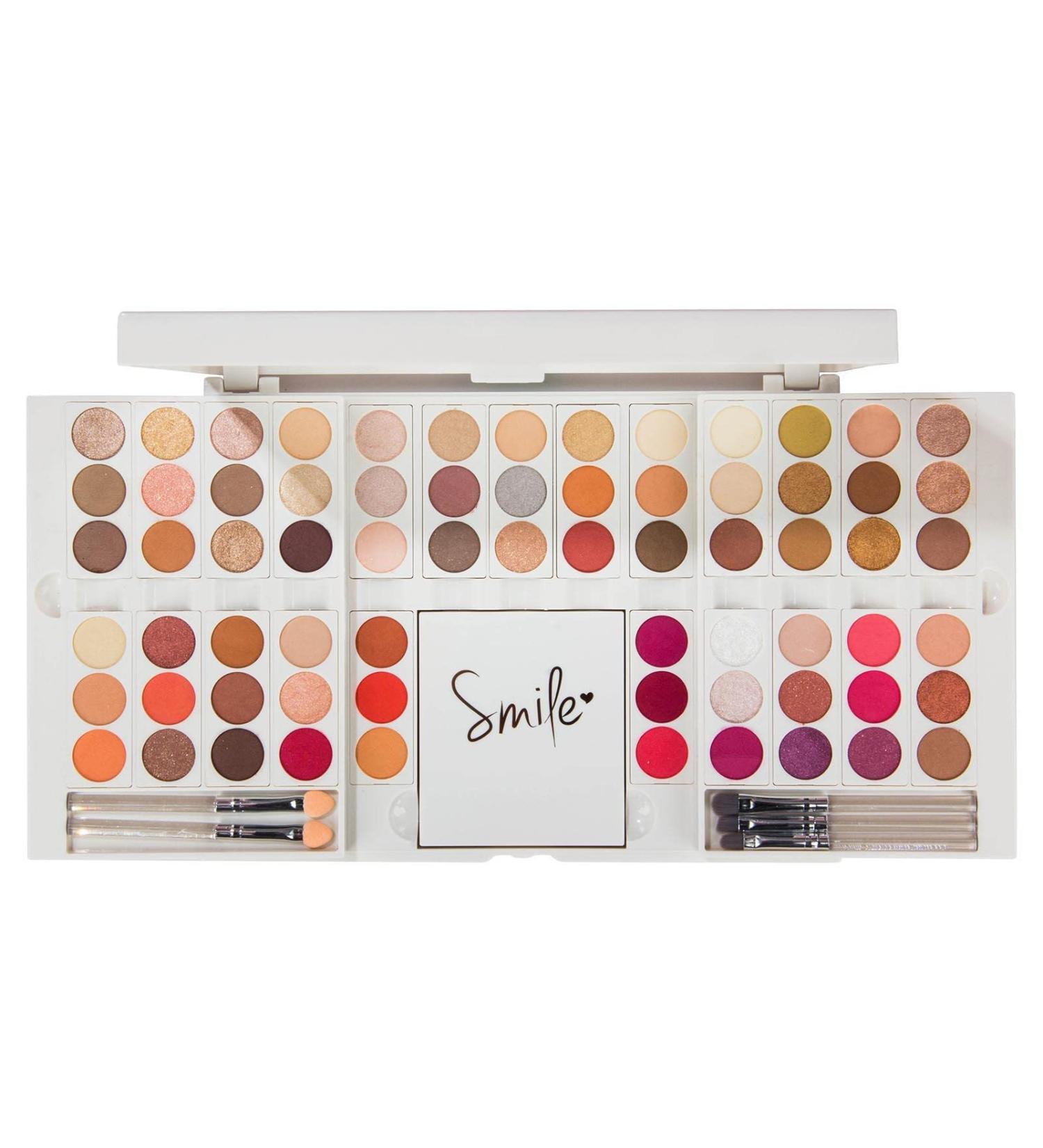 Eyeshadow Palette and Brush Set - Professional Eye Palette High Pigmented Eye Shadow | Professional Removable Makeup Palettes with Brushes & for Girls Teens Women Puchen - Buy Online on GoSupps.com