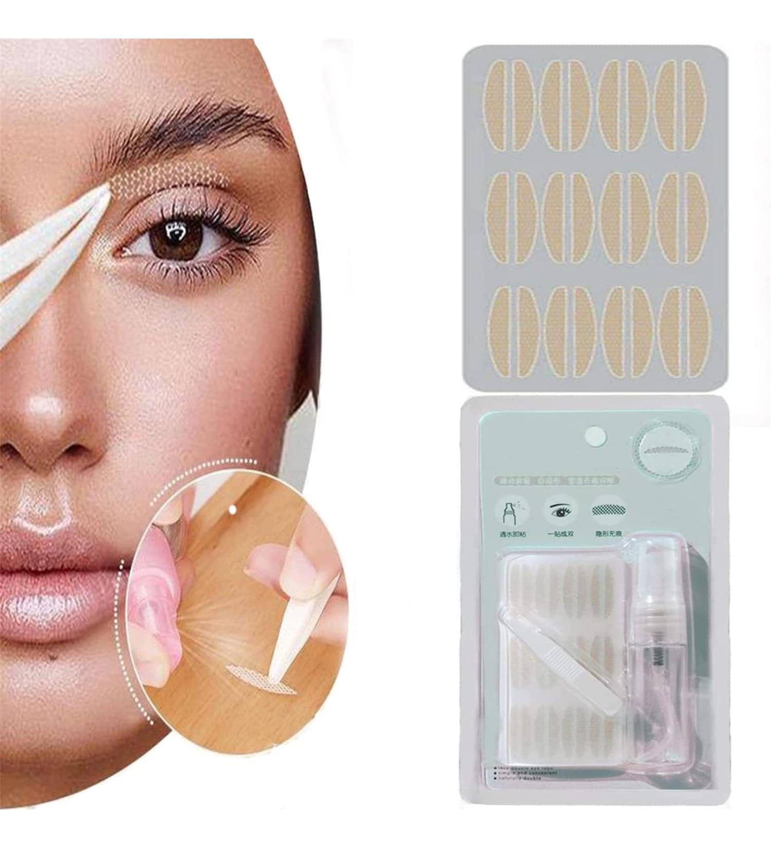 Ultra Invisible Double Eyelid Tape - Fiber Lace Stickers for Hooded & Mono Eyes | One-Sided Adhesive Strips for Perfectly Lifted Eyelids - Buy Online on GoSupps.com