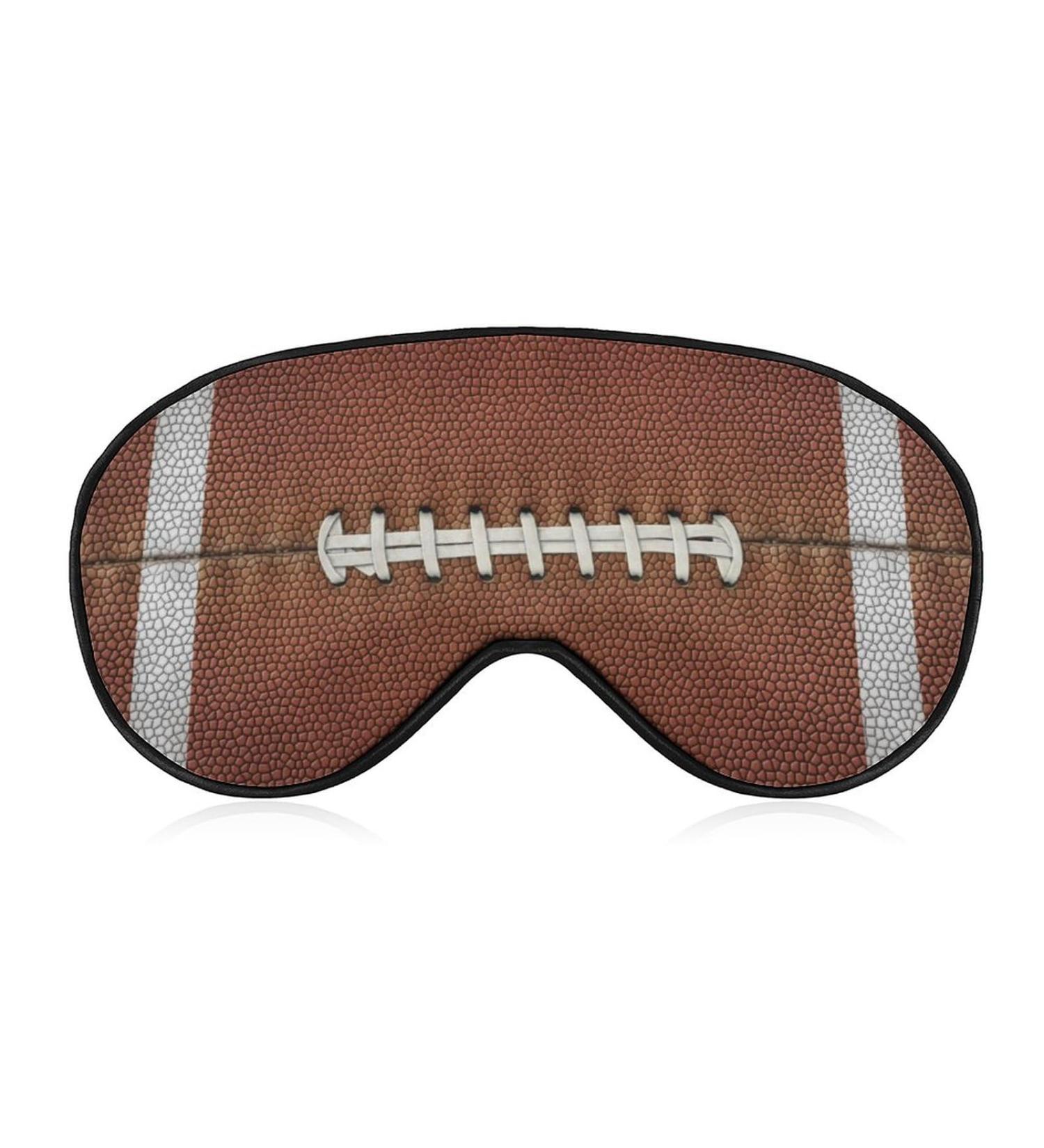 LynaRei American Football Laces Sleep Mask - Blackout Eye Cover for Full Night's Sleep, Travel, and Nap - Buy Online on GoSupps.com