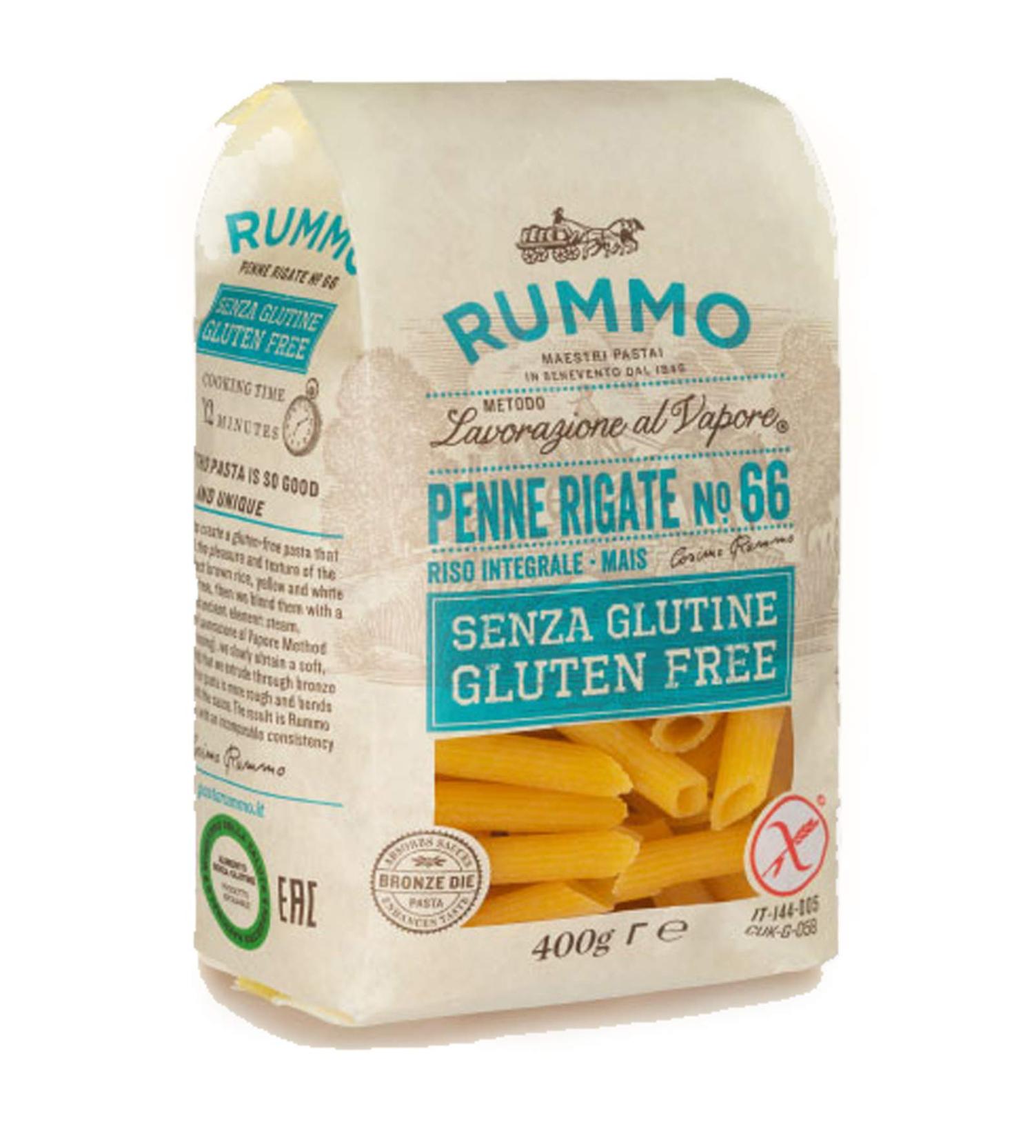 Pasta Rummo Gluten Free Penne Rigate N 66-400 gr