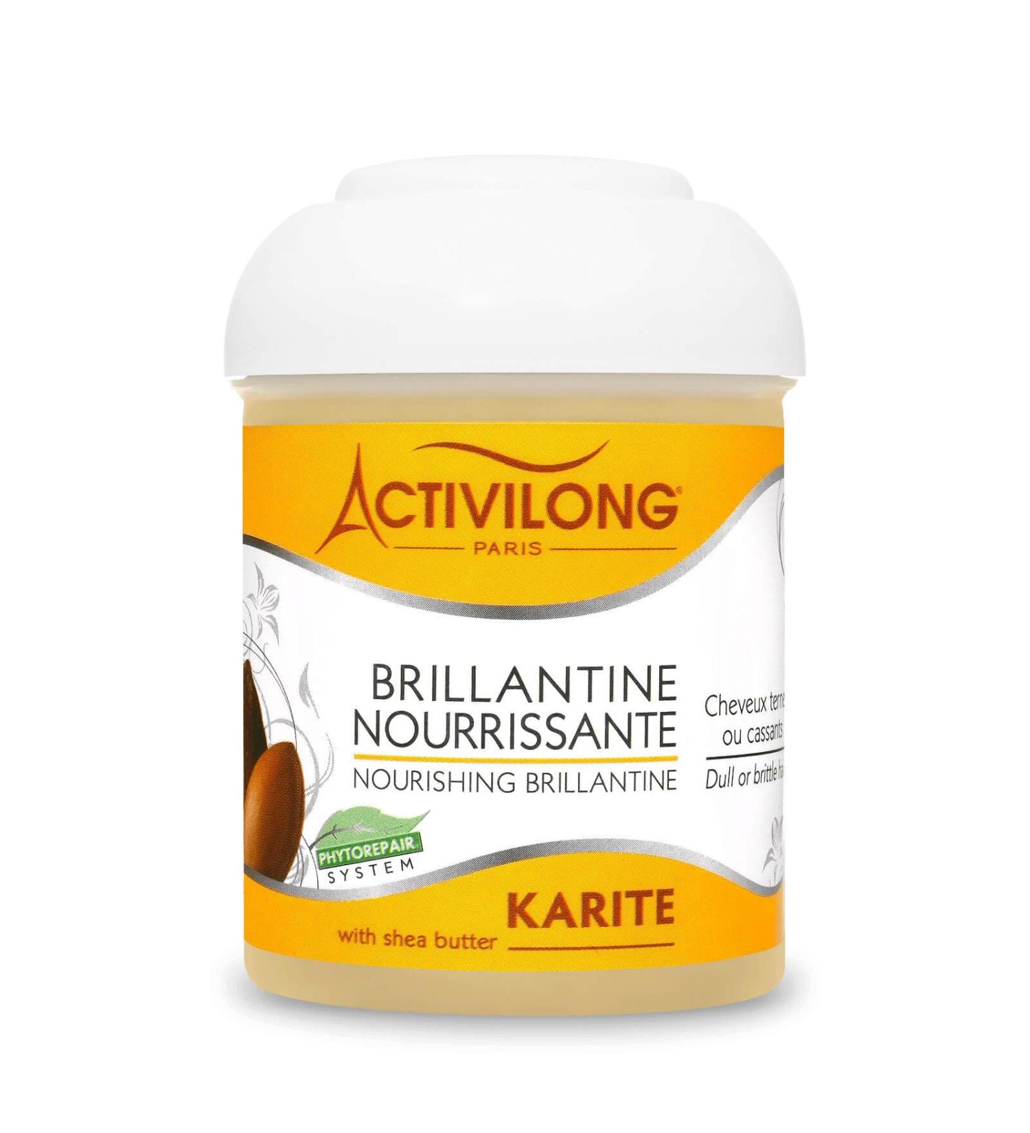 ACTIVILONG - Acticlassic Shea Butter Nourishing Brillantine - No Rinse - Dull or Brittle Hair - Protects Nourishes - Made In France - 125ml