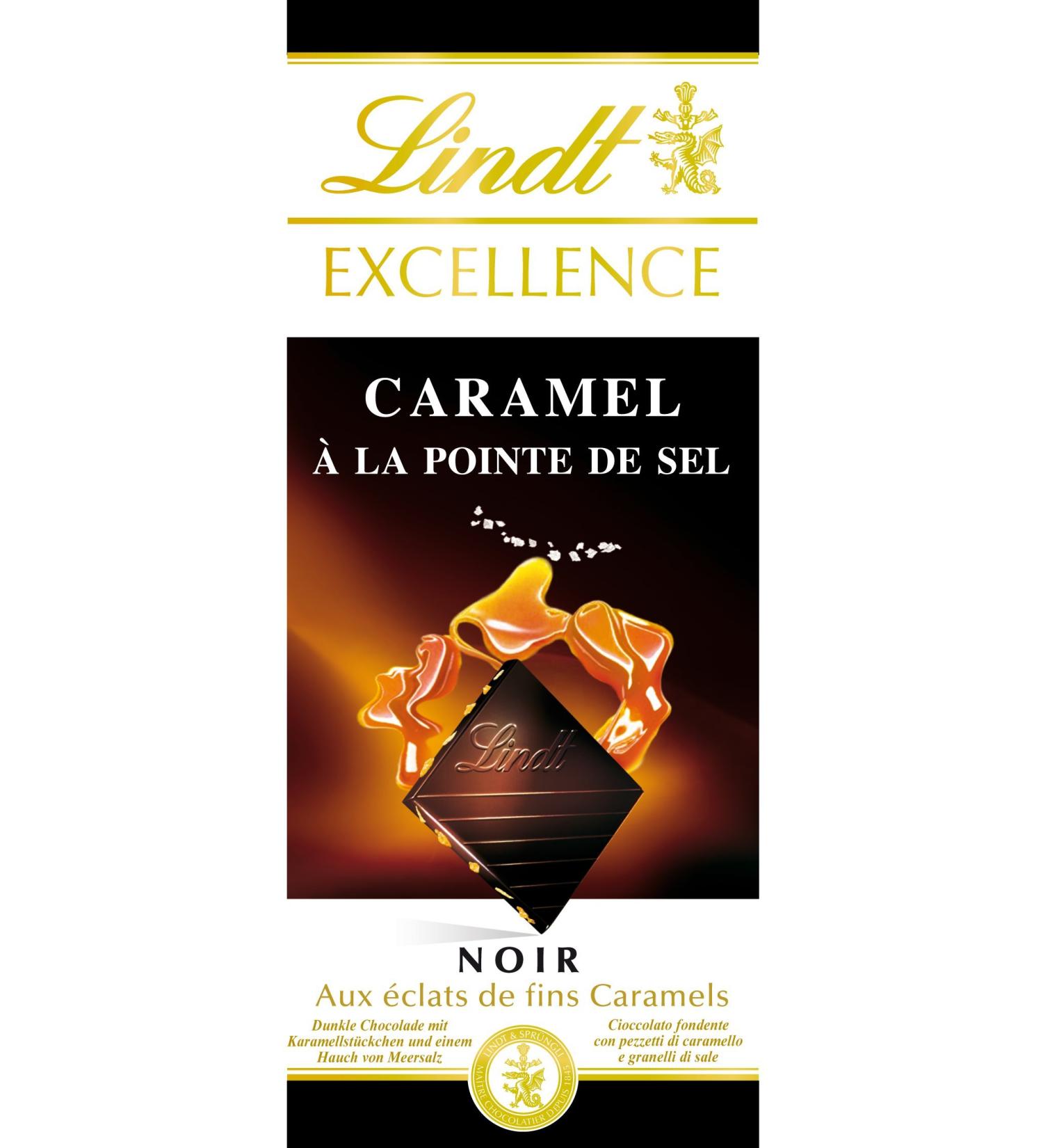  Lindt Lindt Excellence Dark Caramel with a hint of Fleur de Sel - 100g - Buy Online on GoSupps.com