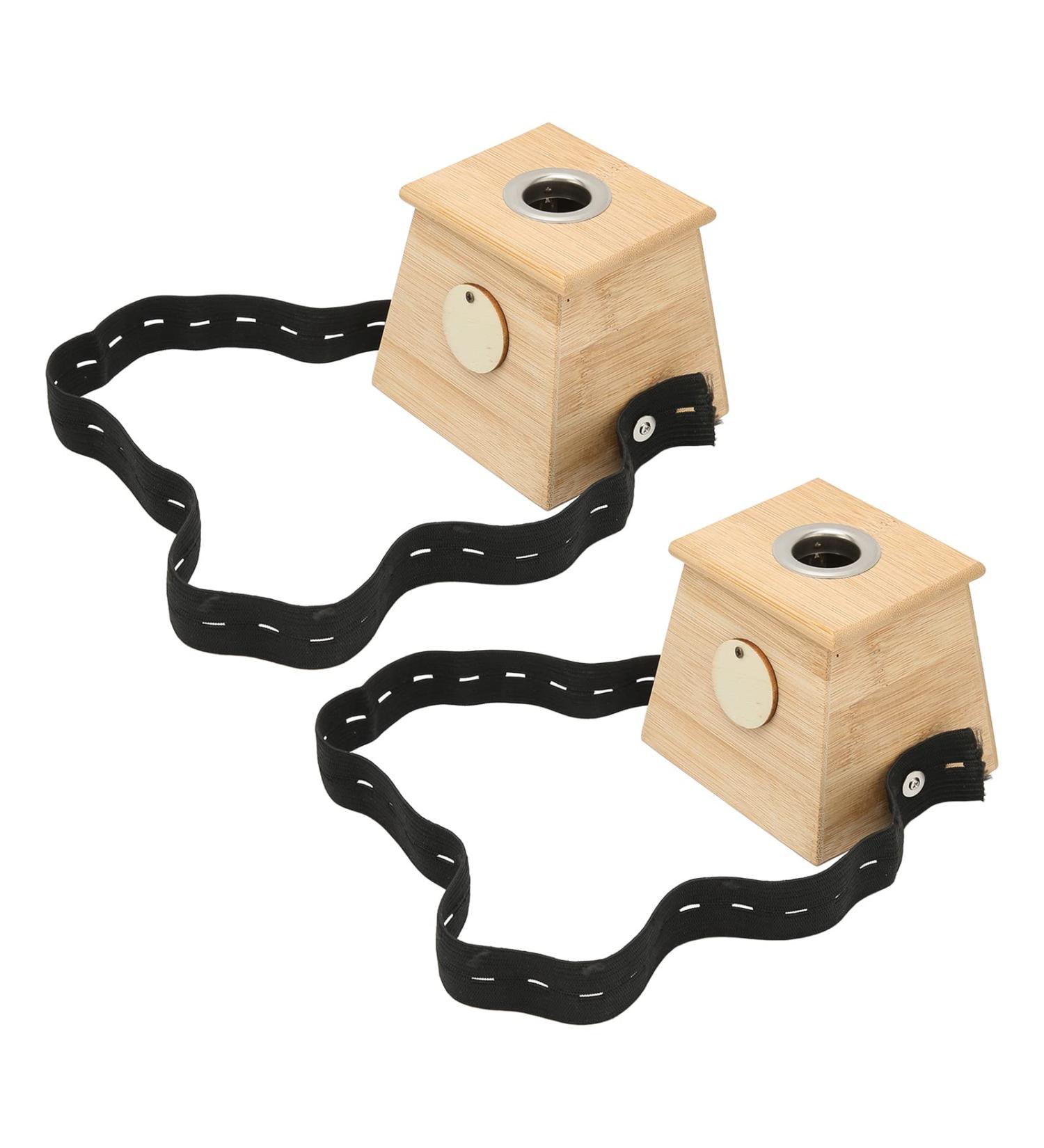 Moxibustion Box - 2-Piece Bamboo Moxa Acupuncture Therapy for Healing - Buy Online on GoSupps.com