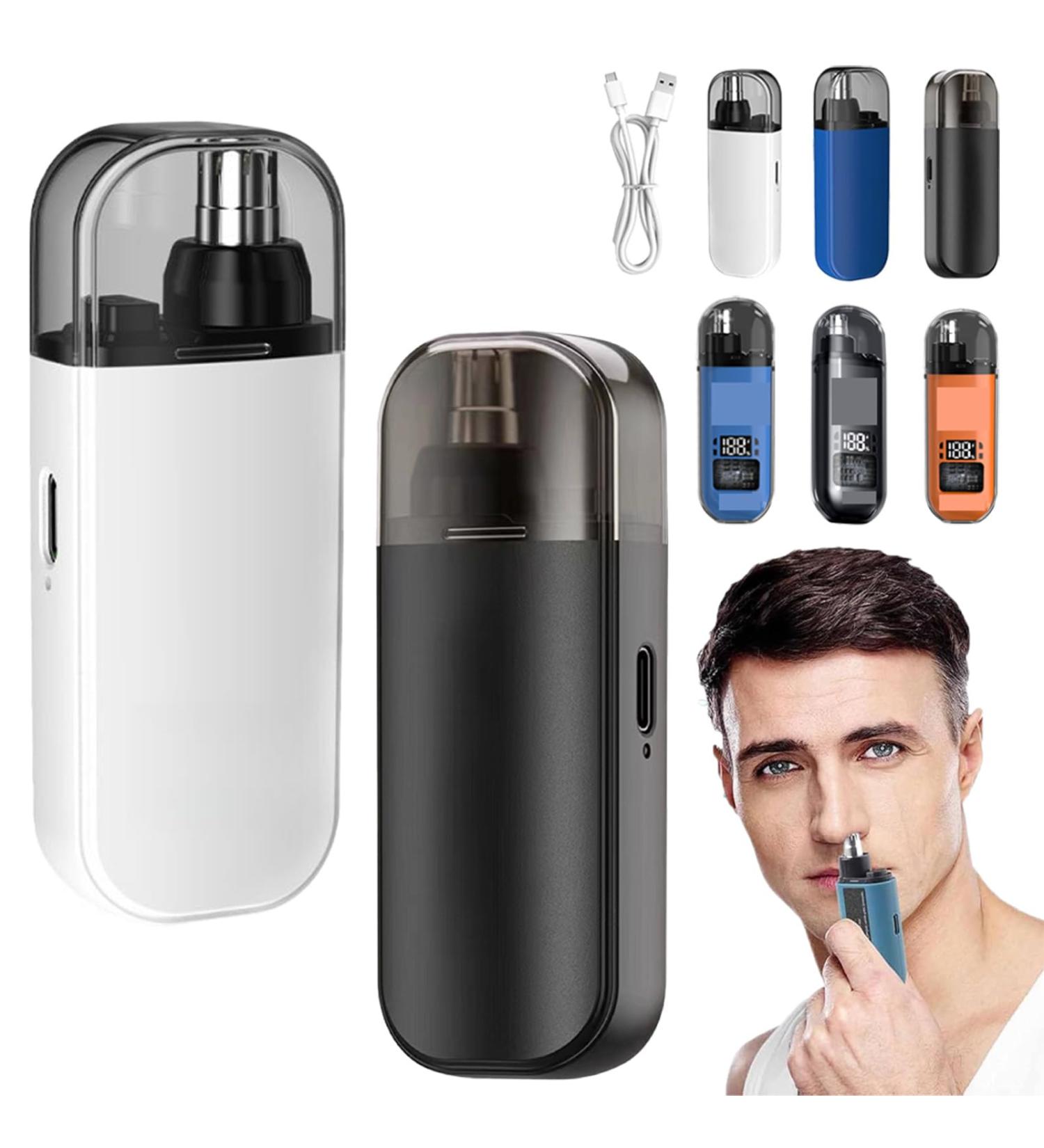 Pikapipy Portable Nose Hair Trimmer - Painless & Precision Criteriont.Cr01 2-in-1 Rechargeable Nasal Hair Cutter (Black & White) - International Shipping Available - Buy Online on GoSupps.com