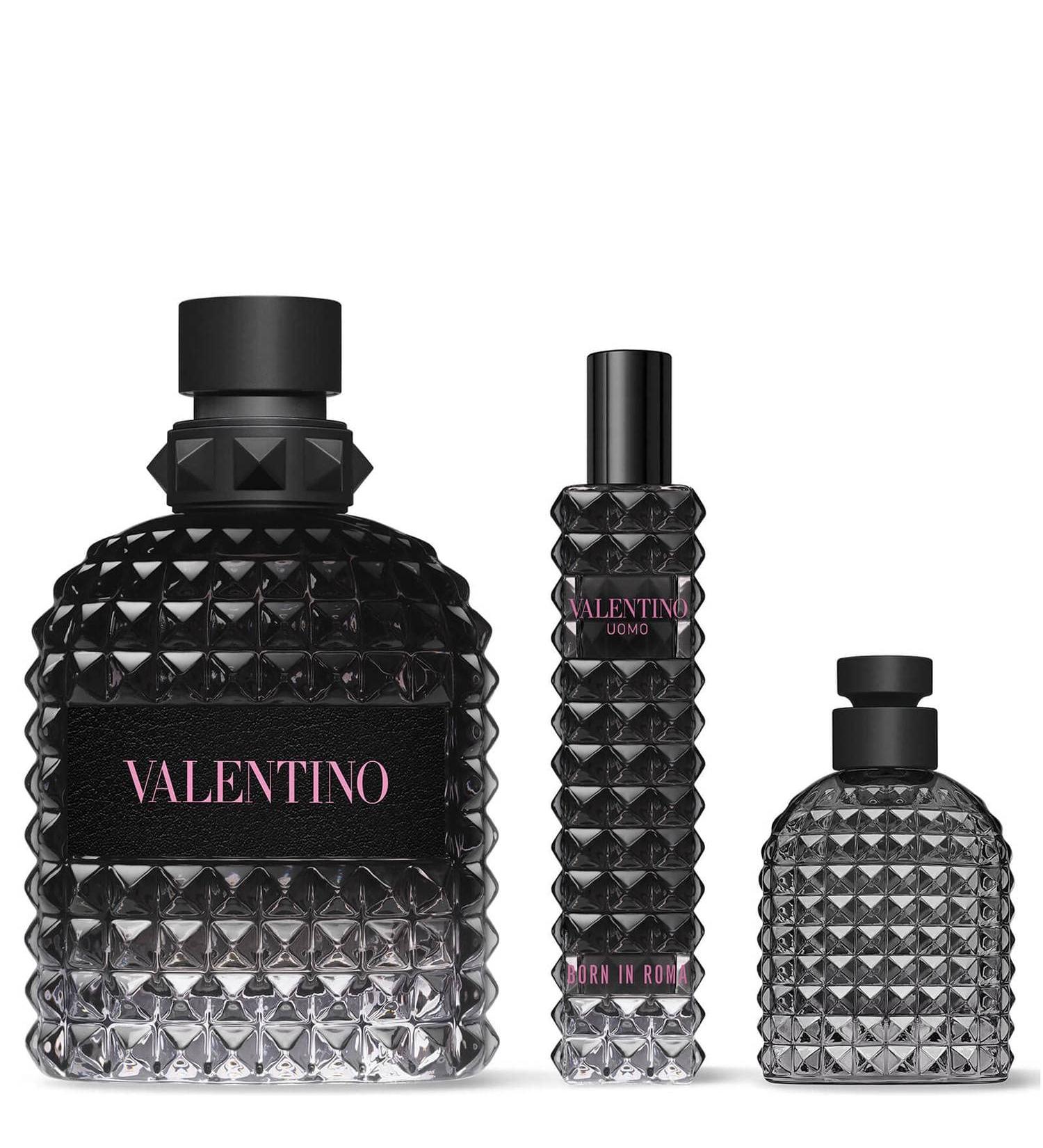 Valentino BORN IN ROMA UOMO SET 100ML EAU DE TOILETTE SPRAY+15ML MINI+4ML MINI - 1 SET (3 pcs set)