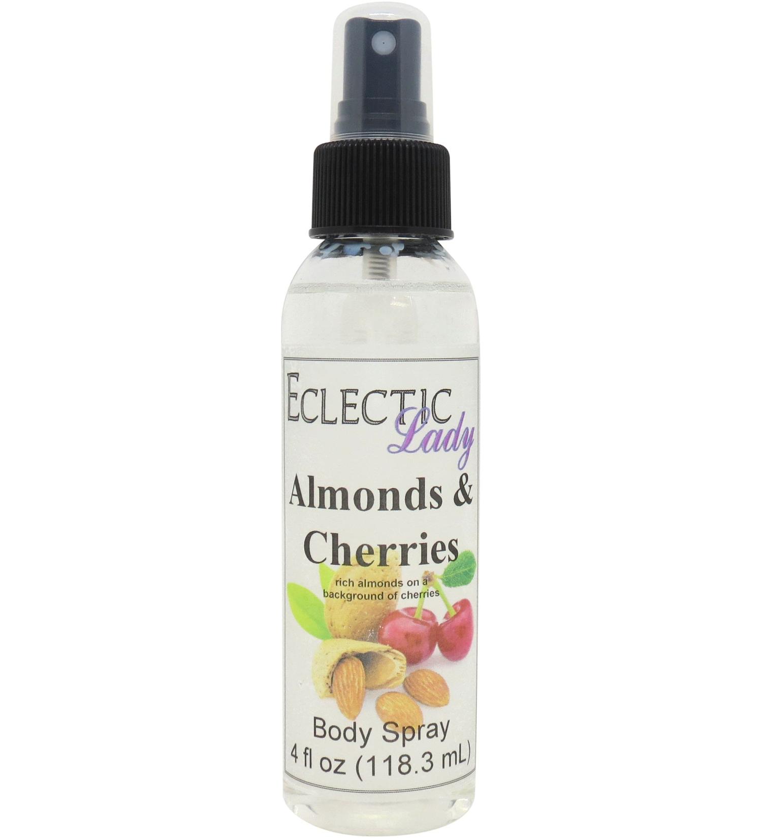 Almonds And Cherries Body Spray Body Mist for Women with Clean Light & Gentle Fragrance Long Lasting Perfume with Comforting Scent for Men & Women Cologne with Soft Subtle Aroma For Daily Use Regular Strength 4 Fluid Ounces - Buy Online on GoSupps.com
