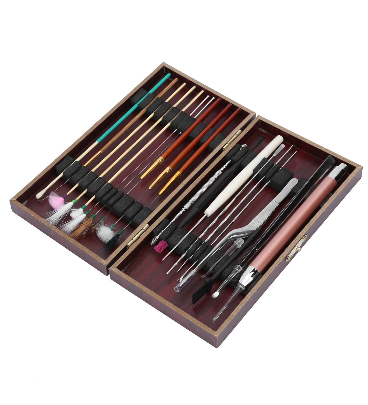 Earwax Remover Kit 20pcs Ear Wax Pickers Stainless Steel Earwax Remover Kit Ear Wax Removal Spoon Curette Tweezers Cleaning Tool - Buy Online on GoSupps.com