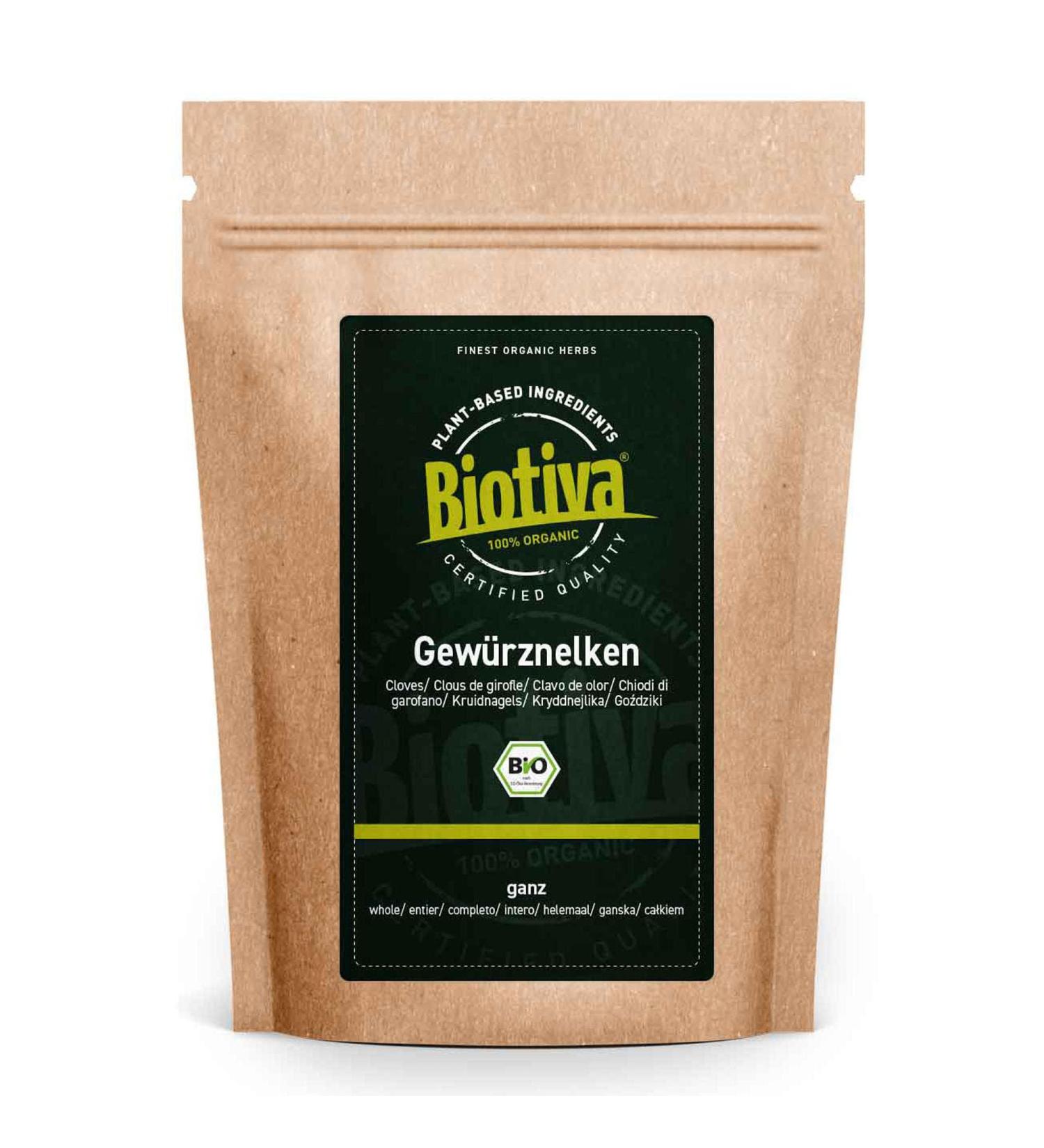 Organic whole cloves 250 g - Premium dried cloves (Caryophylli flos) - Packaged and tested in Germany (DE- KO-005) - Buy Online on GoSupps.com