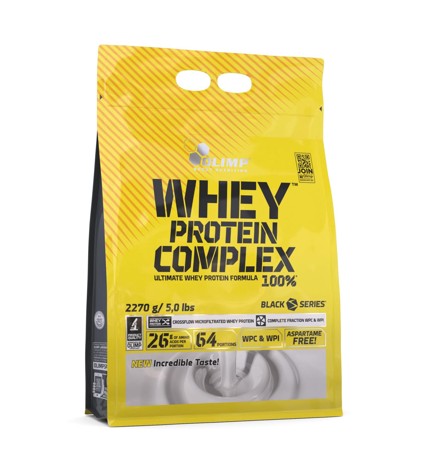 Olimp Whey Protein Complex 100% - High Quality Cookies & Cream Protein Powder for Muscle Building | 2270g - Buy Online on GoSupps.com
