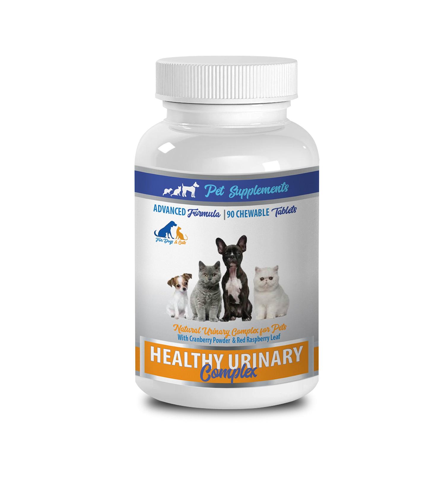 cat Urinary Tract Health Supplements - Healthy Urinary Complex - for Dogs and Cats - Advanced Support - CHEWABLE - Cranberry Pills Cats - 1 Bottle (90 Chews) - Buy Online on GoSupps.com