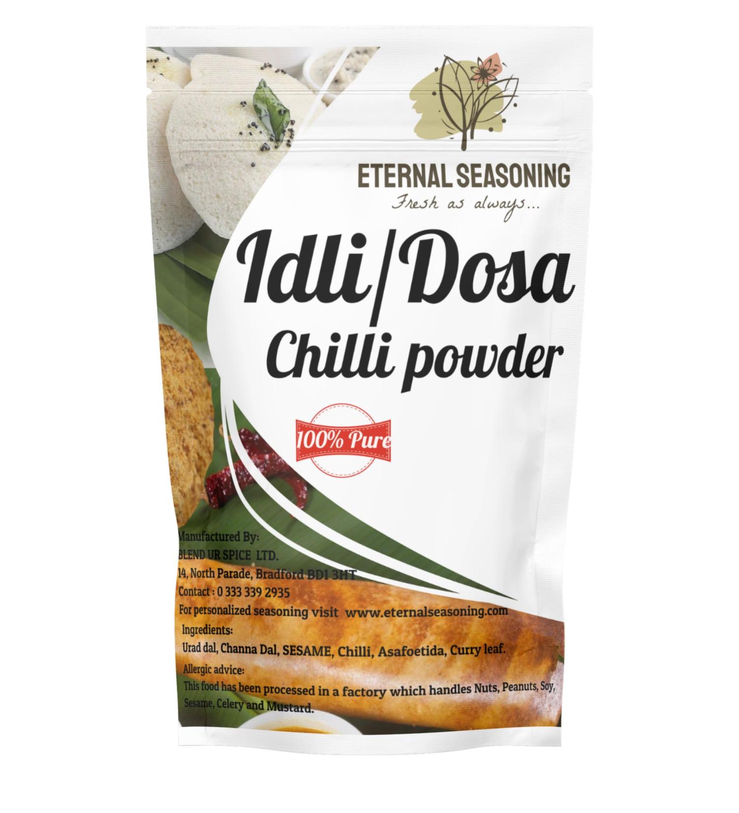 Idli/Dosa Chilli Powder -500g| Eternal Seasoning|Freshly ground to orders - Buy Online on GoSupps.com