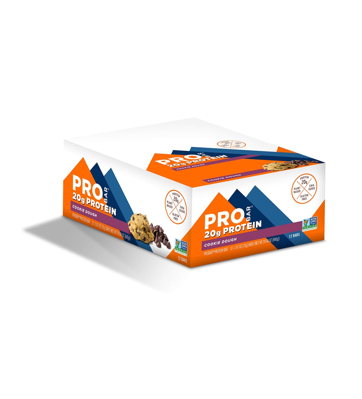 ProBar Cookie Dough Protein Bars - 12 Pack (Discontinued) - 2.47 oz Each - Buy Online on GoSupps.com