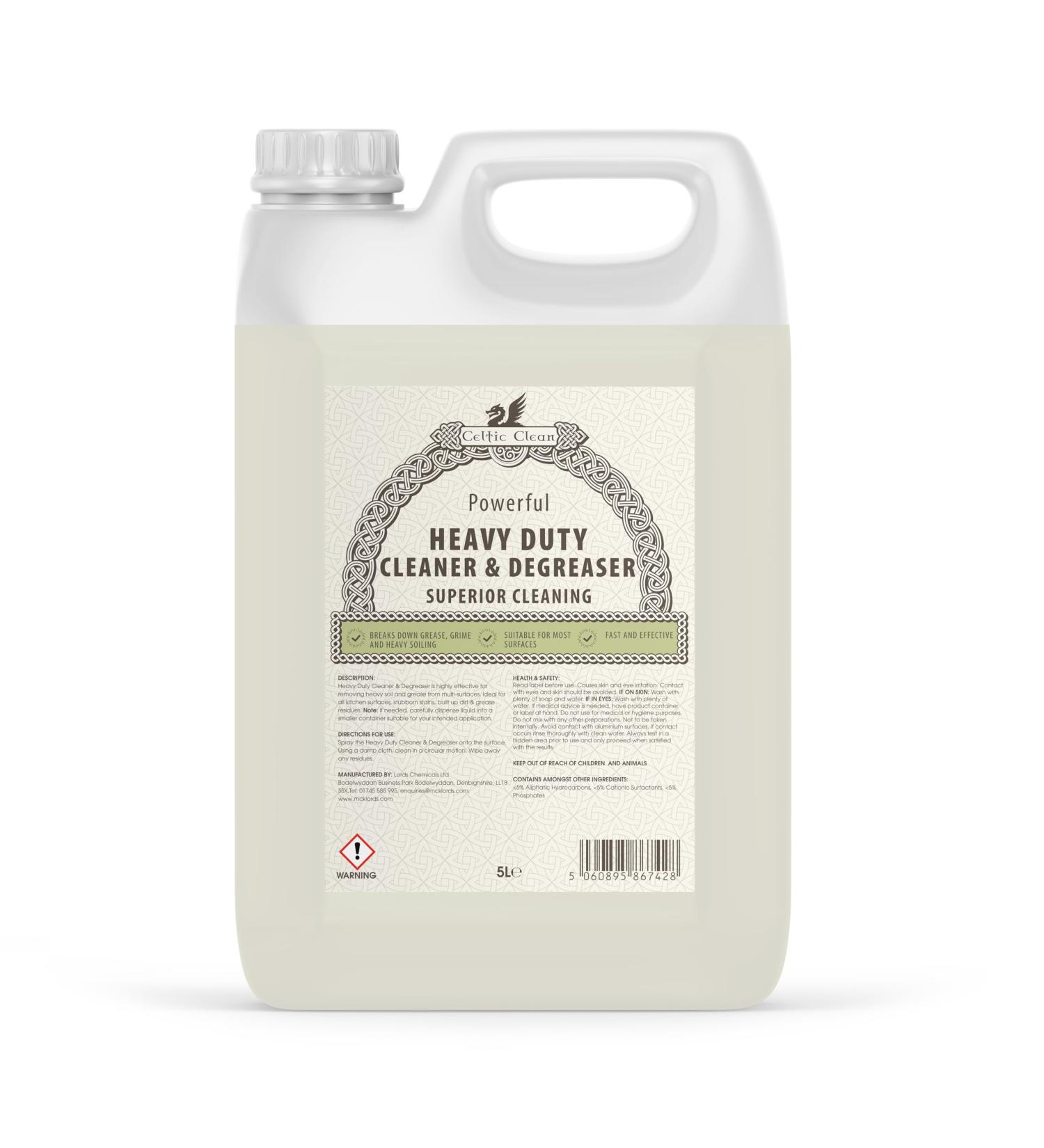 Celtic Clean - Heavy Duty Cleaner and Degreaser - 5 Litre - Buy Online on GoSupps.com