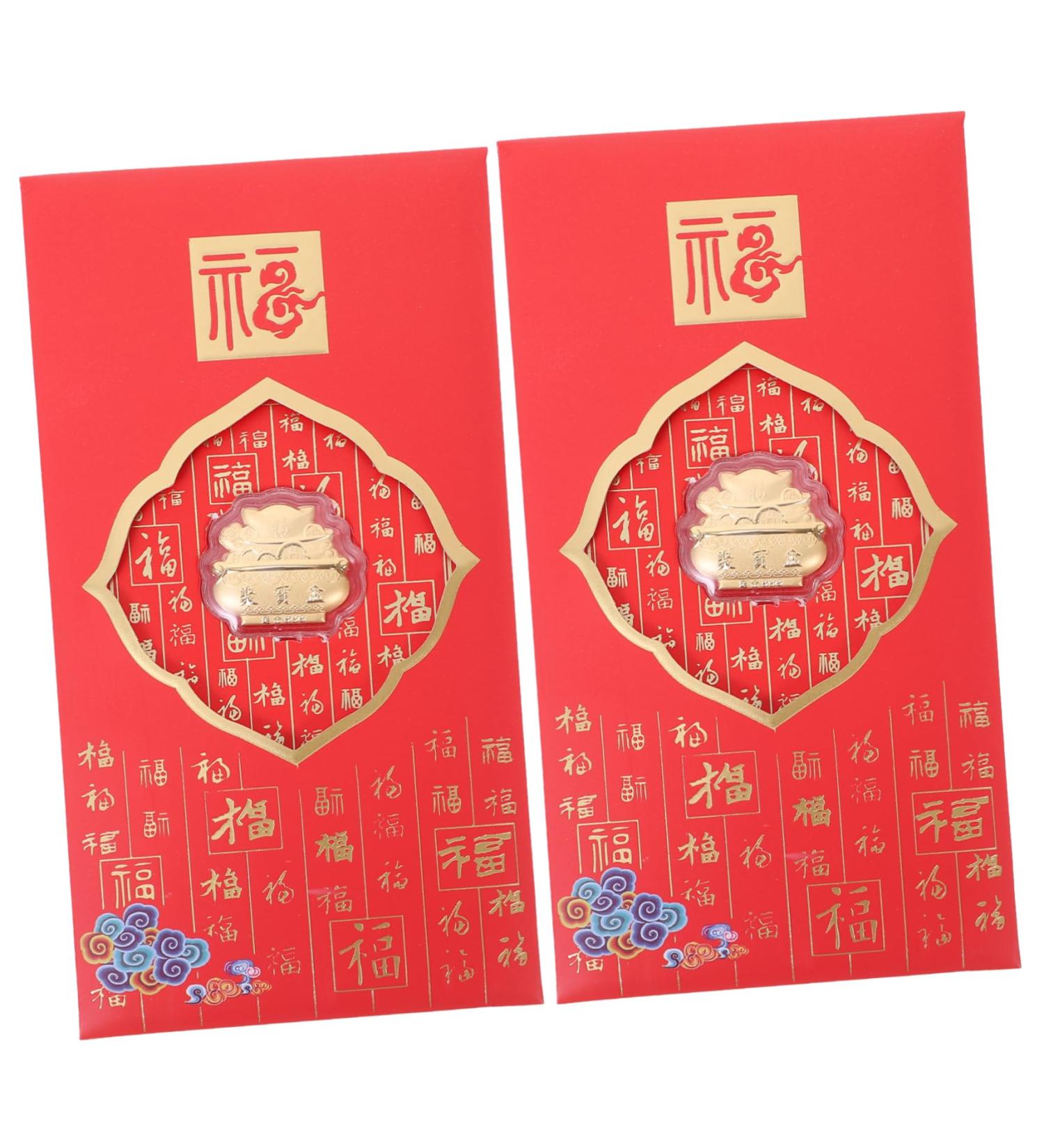 ABOOFAN 2pcs Red Envelope Chinese Hongbao Year of The Rabbit Hong Bao Greeting Envelopes Lunar New Year Hong Bao 2023 Red Packet Spring Festival Gift Bag Zodiac Bag Gold Foil Money As Shown 17X9X0.2CM - Buy Online on GoSupps.com