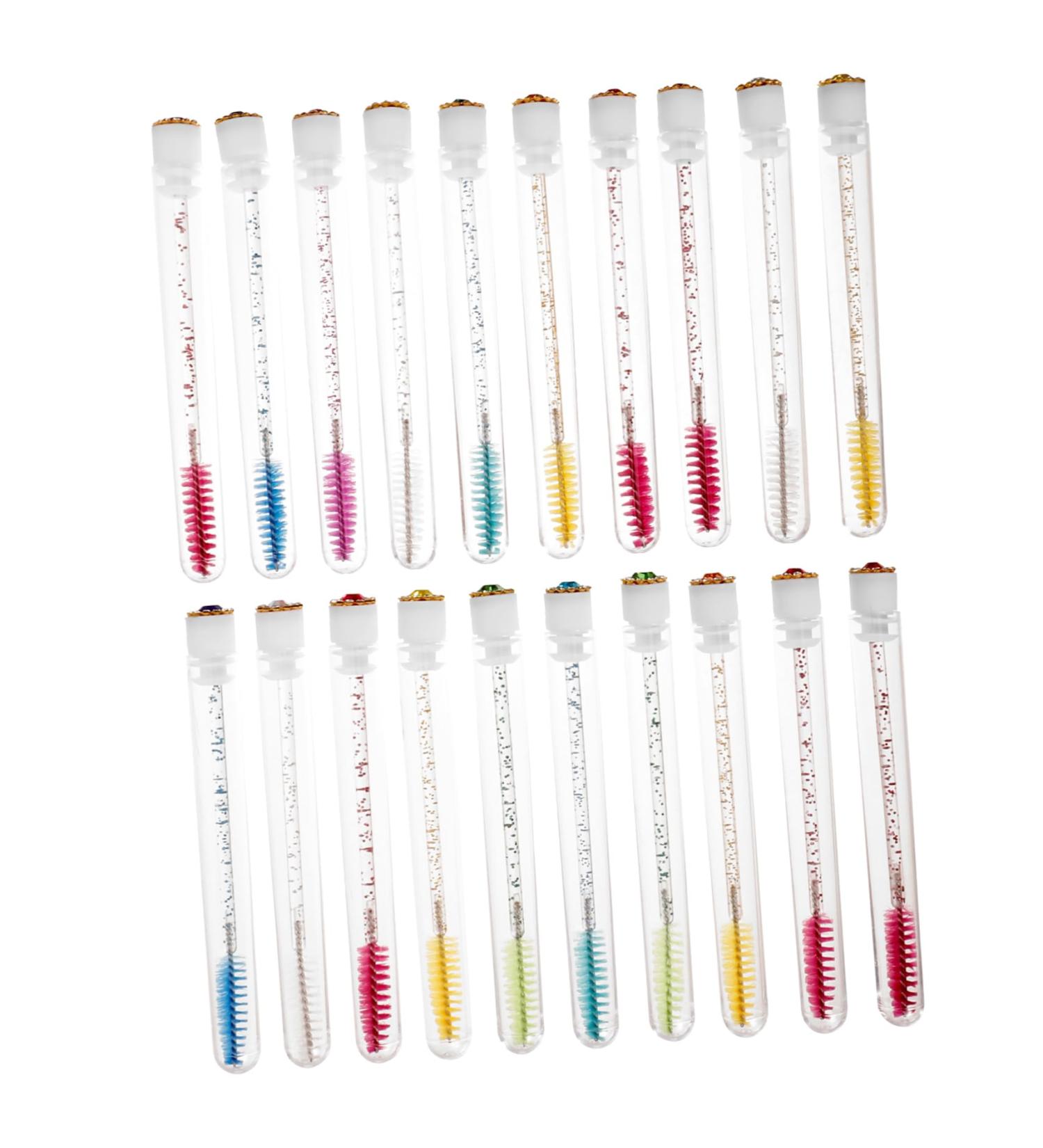 NOLITOY 20sets Mascara Wand Tube Eyelash Brush Empty Eyelashes Holder Empty Eyelash Bottle Mini Travel Tool - Buy Online on GoSupps.com