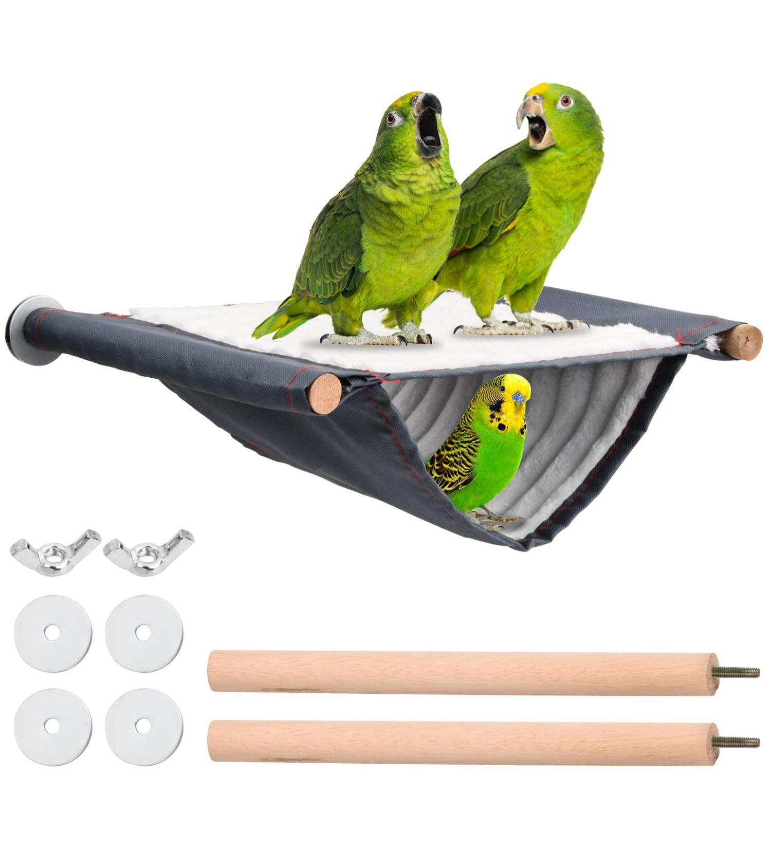 Winter Warm Bird Nest Bed Parrot House Hammock Bird Nest Parrot Hammock Birdcage Hammock Bird Hammock Tent Small Animal Hanging Bed Bird Cage Accessories (L 23x18.5x12cm) - Buy Online on GoSupps.com