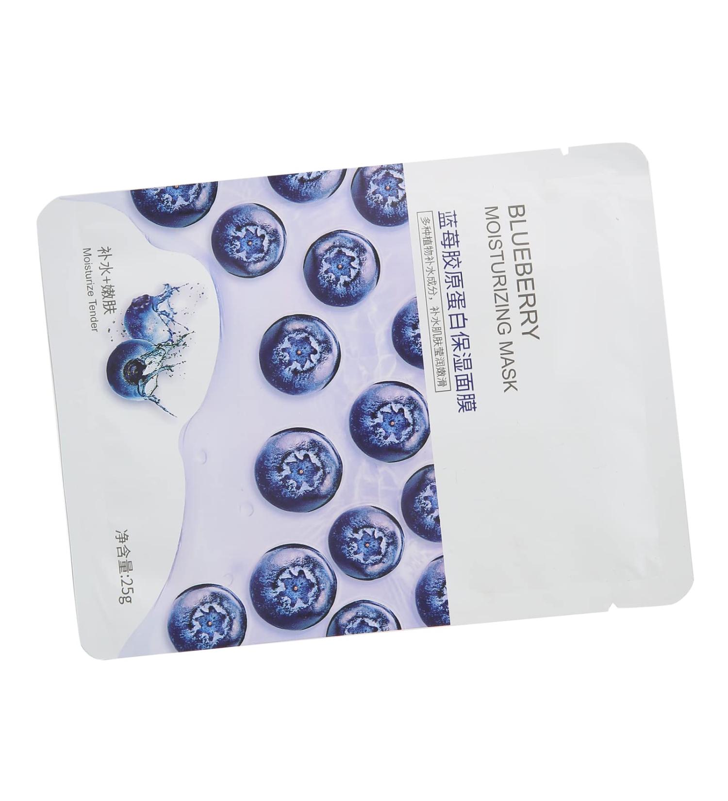 Qukaim Hydrating Mask Blueberry Collagen Facial Mask 25g Moisturizing Hydrating Nourishing Skin Care Mask - Buy Online on GoSupps.com