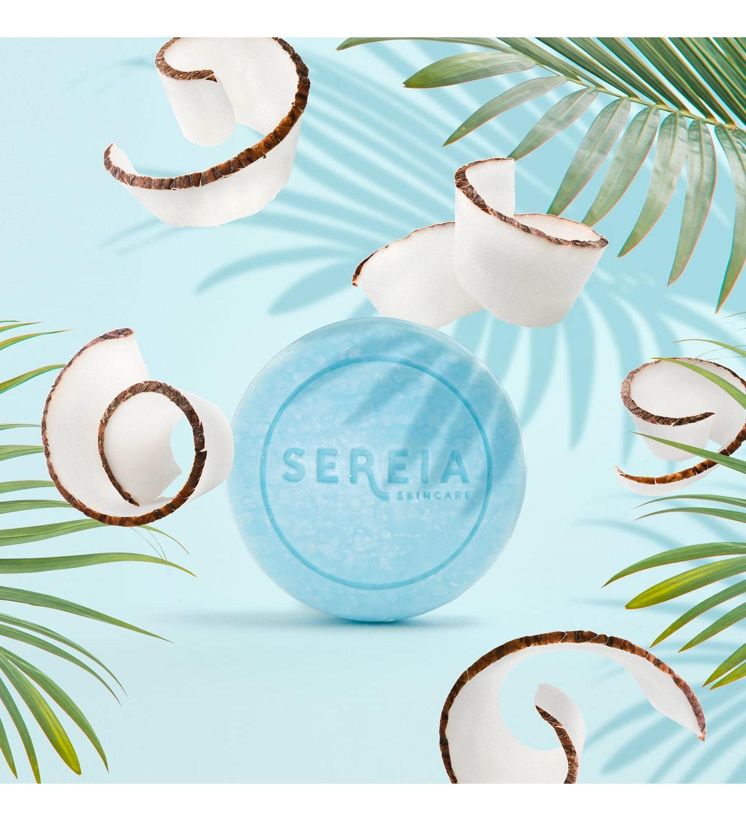 Sereia Skincare Exfoliating Body Bar Nourish and Hydrate with Sunflower Oil and Seaweed Soothes with Sea Buckthorn Ideal for Sensitive Skin. Scents (Coconut Lavender Eucalyptus) - Buy Online on GoSupps.com