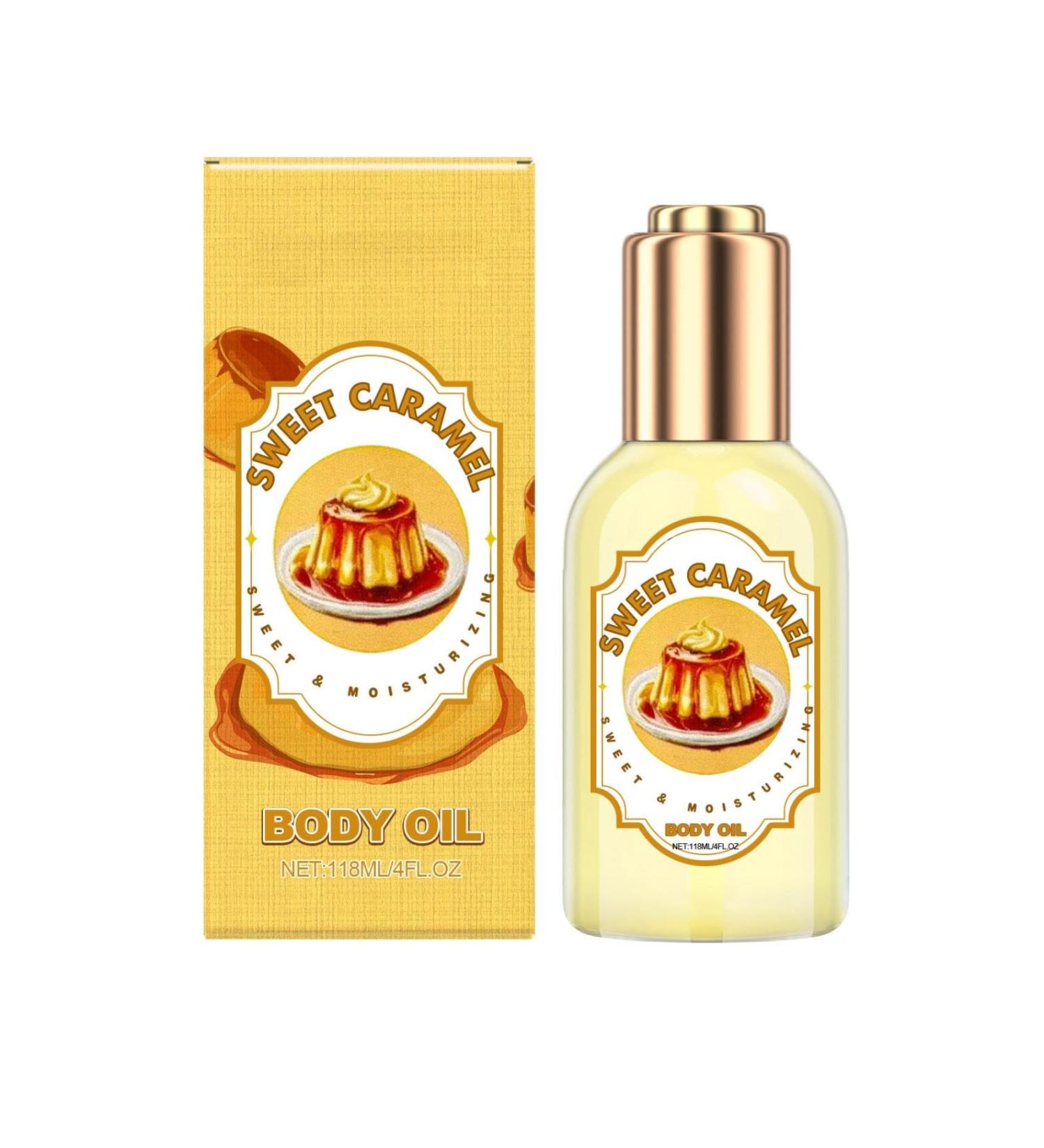 Body Oil Skin Tightening Oil Body Care Oils Dry Skin Massage | Moisturizing Body Oil | Lightweight & Non-Greasy Formula for All Skin Types Including Dry and Sensitive (caramel 118ML) - Buy Online on GoSupps.com