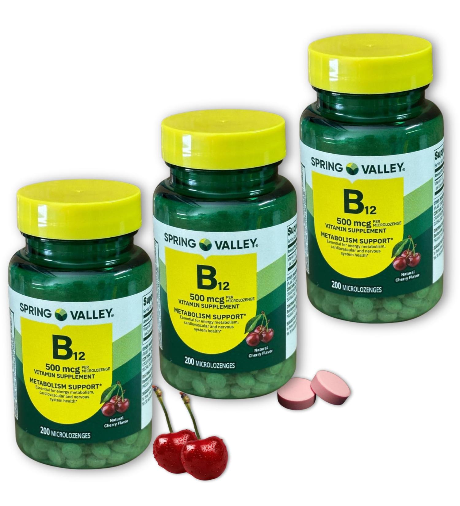 FUSION SHOP STORE Smart choices meaningful life! B12 500 mcg- Sublingual Cherry Flavor 200 Microlozenges (Pack of 3) - Buy Online on GoSupps.com