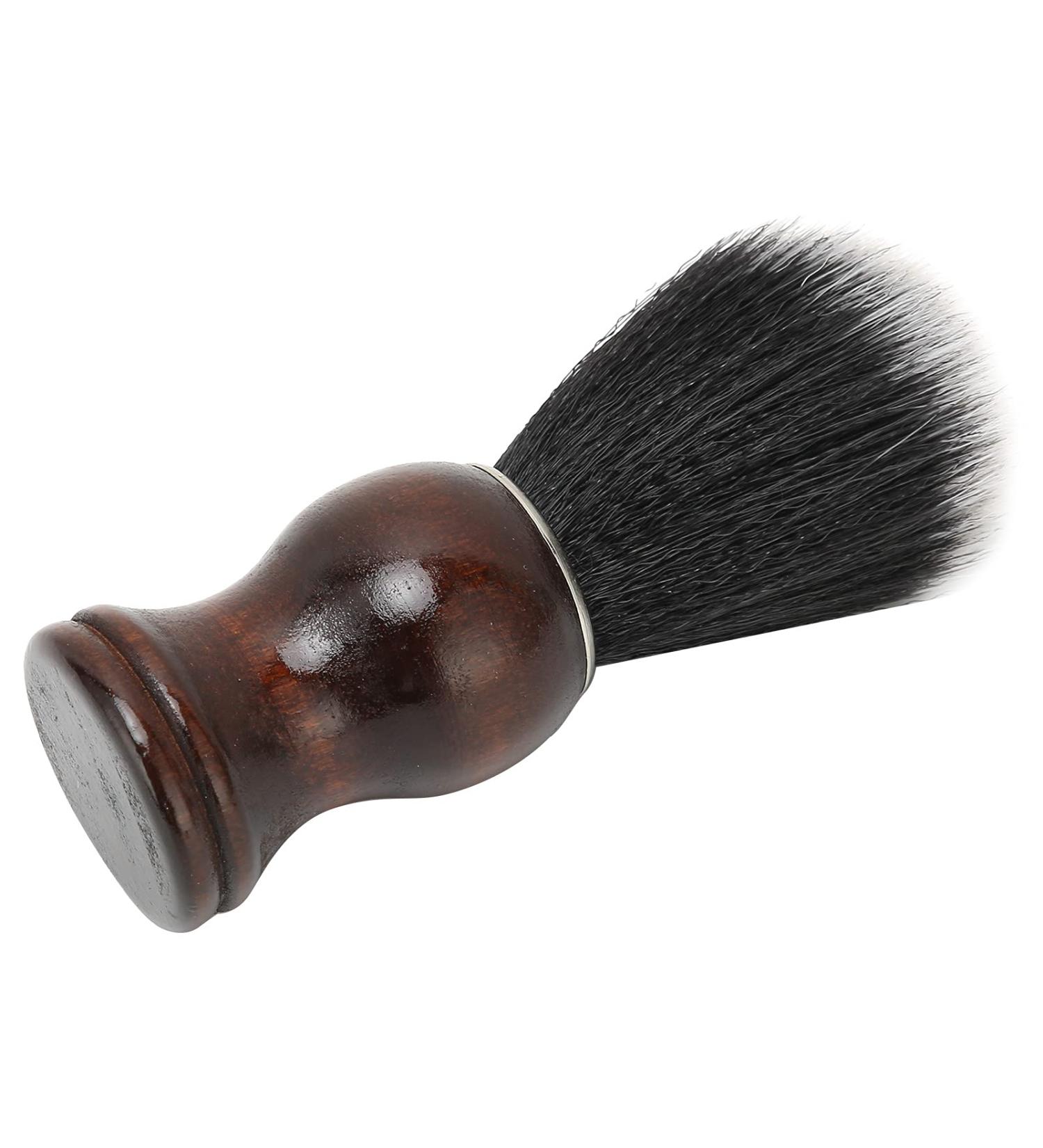 Hair Razor Brush with Wooden Handle - Softens Beards & Gentle on Skin | Ideal for Family Use - Buy Online on GoSupps.com