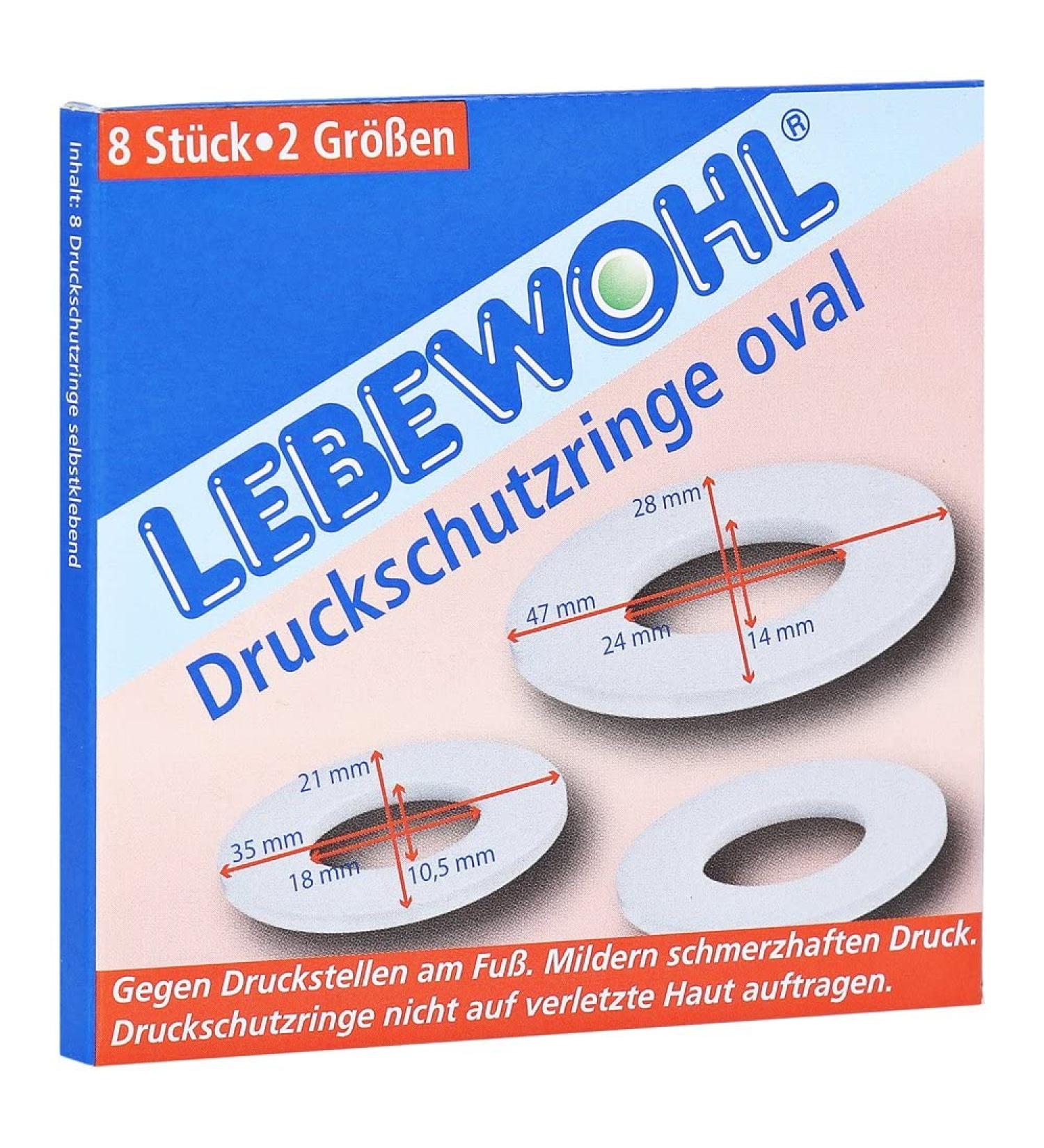 LEBEWOHL Pressure Protection Rings ov Pack of 8