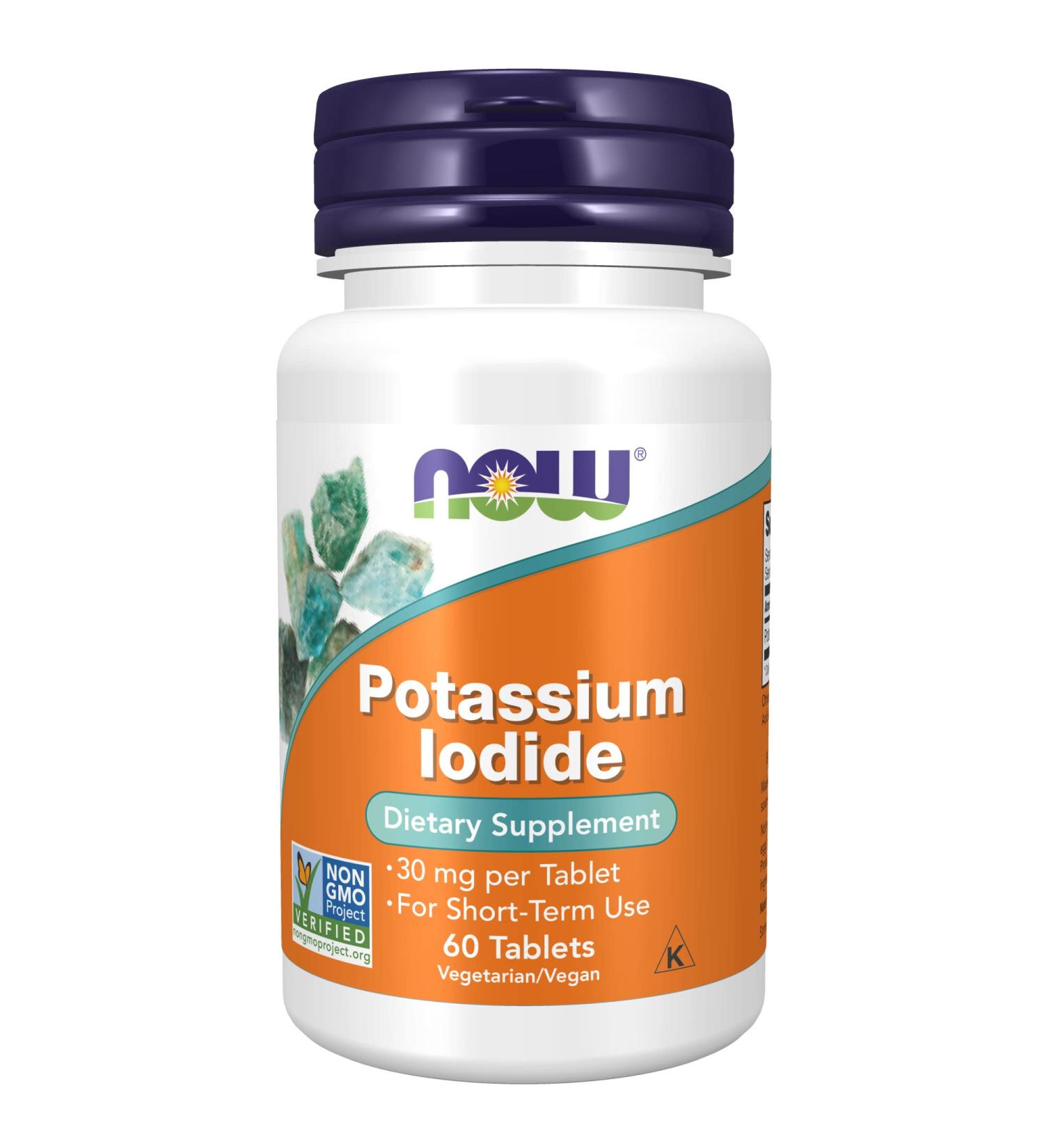 Now Foods Potassium Iodide 30 mg | 60 Tablets - Essential Iodine Source - Buy Online on GoSupps.com