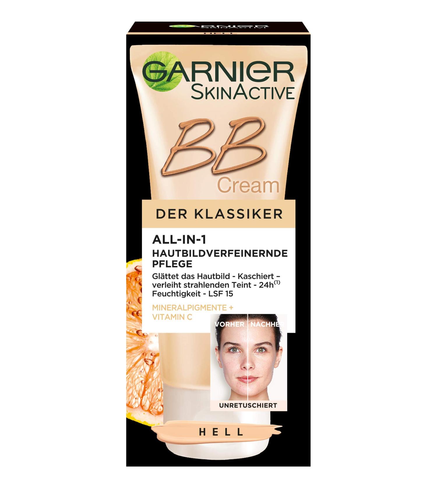 Garnier BB Cream 5-in-1 Blemish Balm SPF 15 - Vitamin C Complex Light Color Miracle Skin Perfector | 50ml - International Shipping Available - Buy Online on GoSupps.com