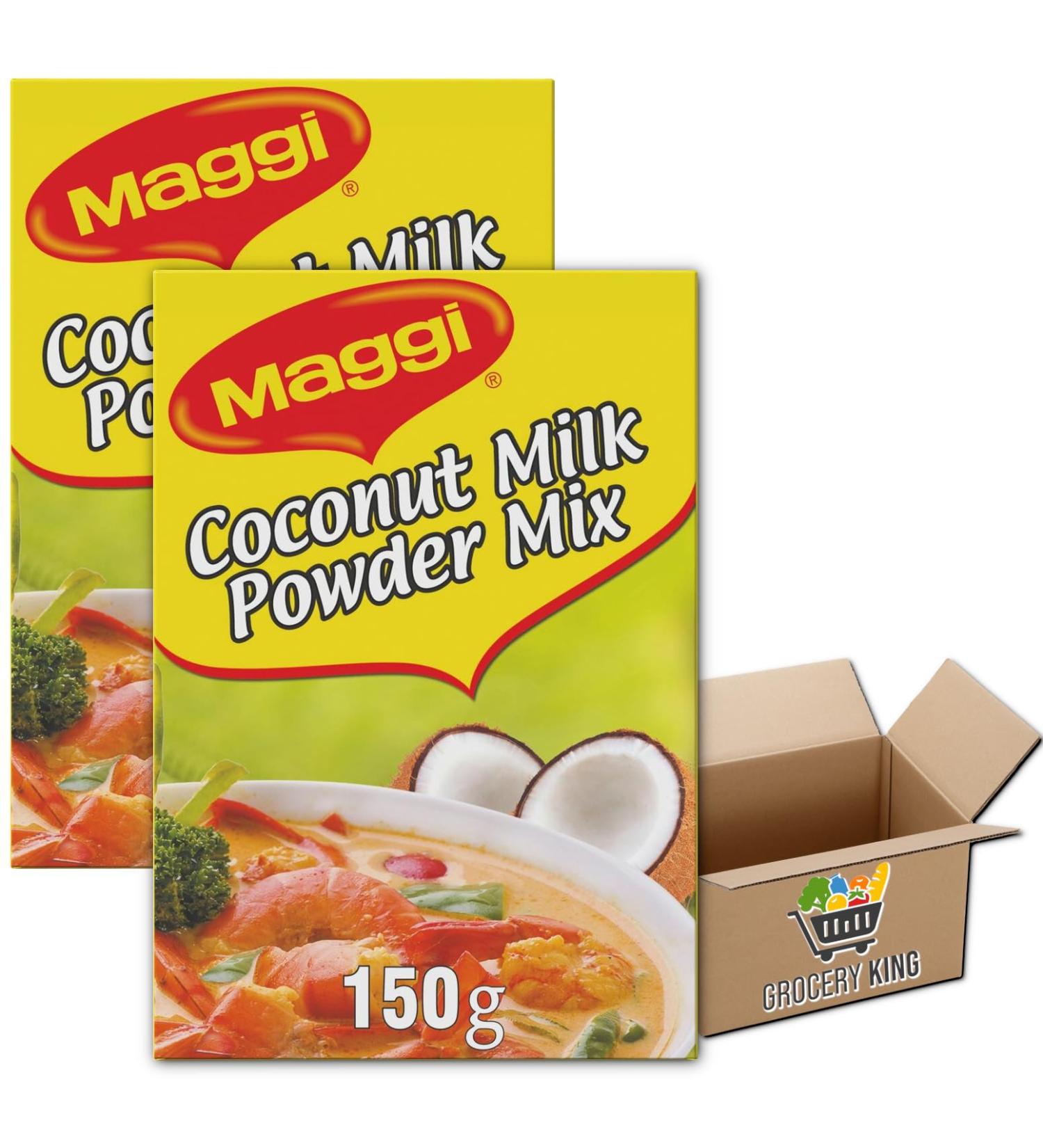 MAGGI Coconut Milk Powder Mix 150g-1kg | Bring A Fresh Coconut Taste To Any Dish | Grocery King (MAGGI Coconut Milk Powder Mix 150g Pack Of 2) - Buy Online on GoSupps.com