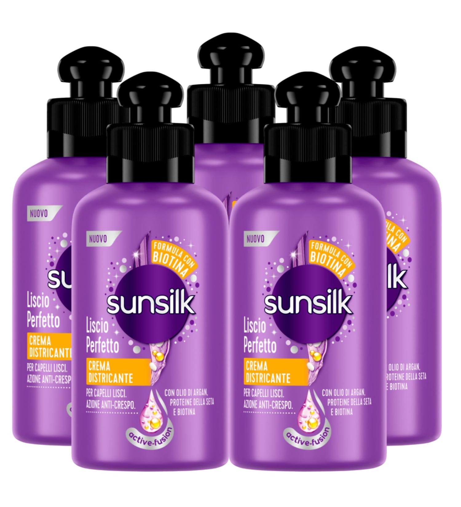  Sunsilk Sunsilk Smooth detangling cream perfect for smooth hair anti-crepe action - 5 bottles of 200 ml - Buy Online on GoSupps.com