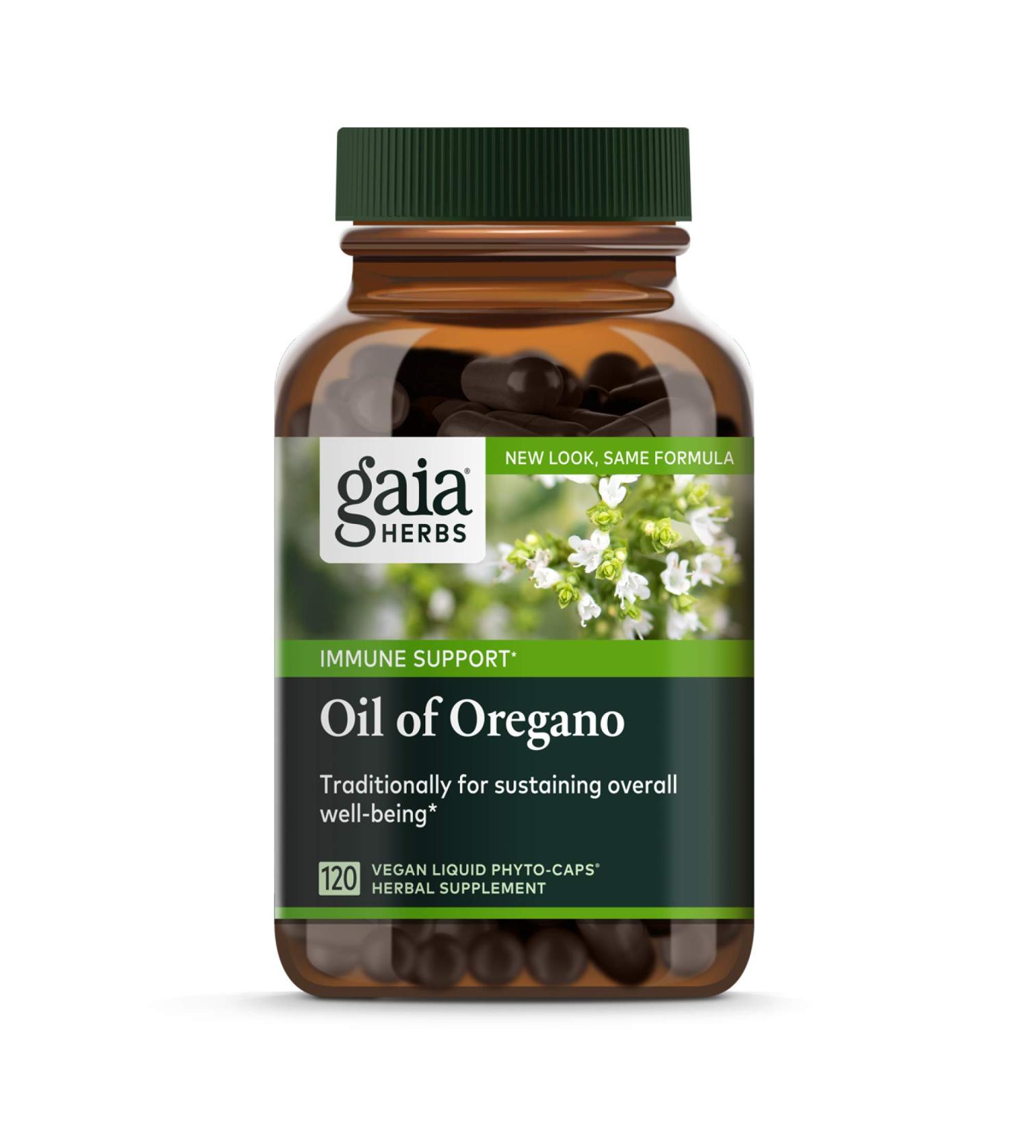 Gaia Herbs Oil of Oregano - 120 Vegan Liquid Phyto-Caps for Immune Support - Buy Online on GoSupps.com