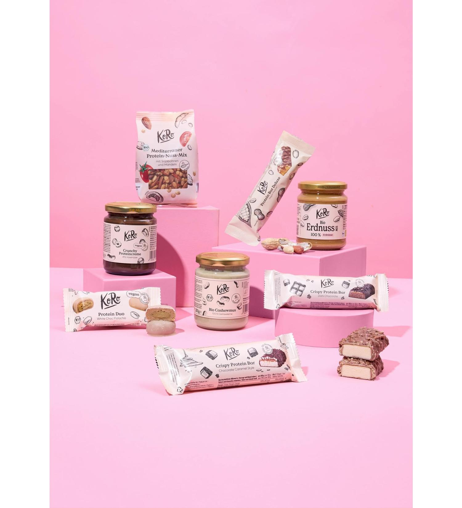 KoRo - Workout Buddy Bundle - 5 Protein-Snacks: Riegel Duo & Nussmix - 3 cremige Aufstriche - Mit praktischem Preisvorteil Vegan