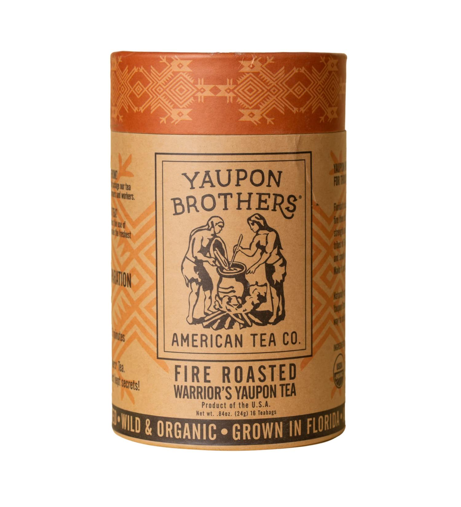 Fire Roasted Warriors Yaupon Tea 16 Count - Wild-Crafted, Naturally Caffeinated & Antioxidant-Rich Florida Grown Superfood | Yaupon Brothers - Buy Online on GoSupps.com
