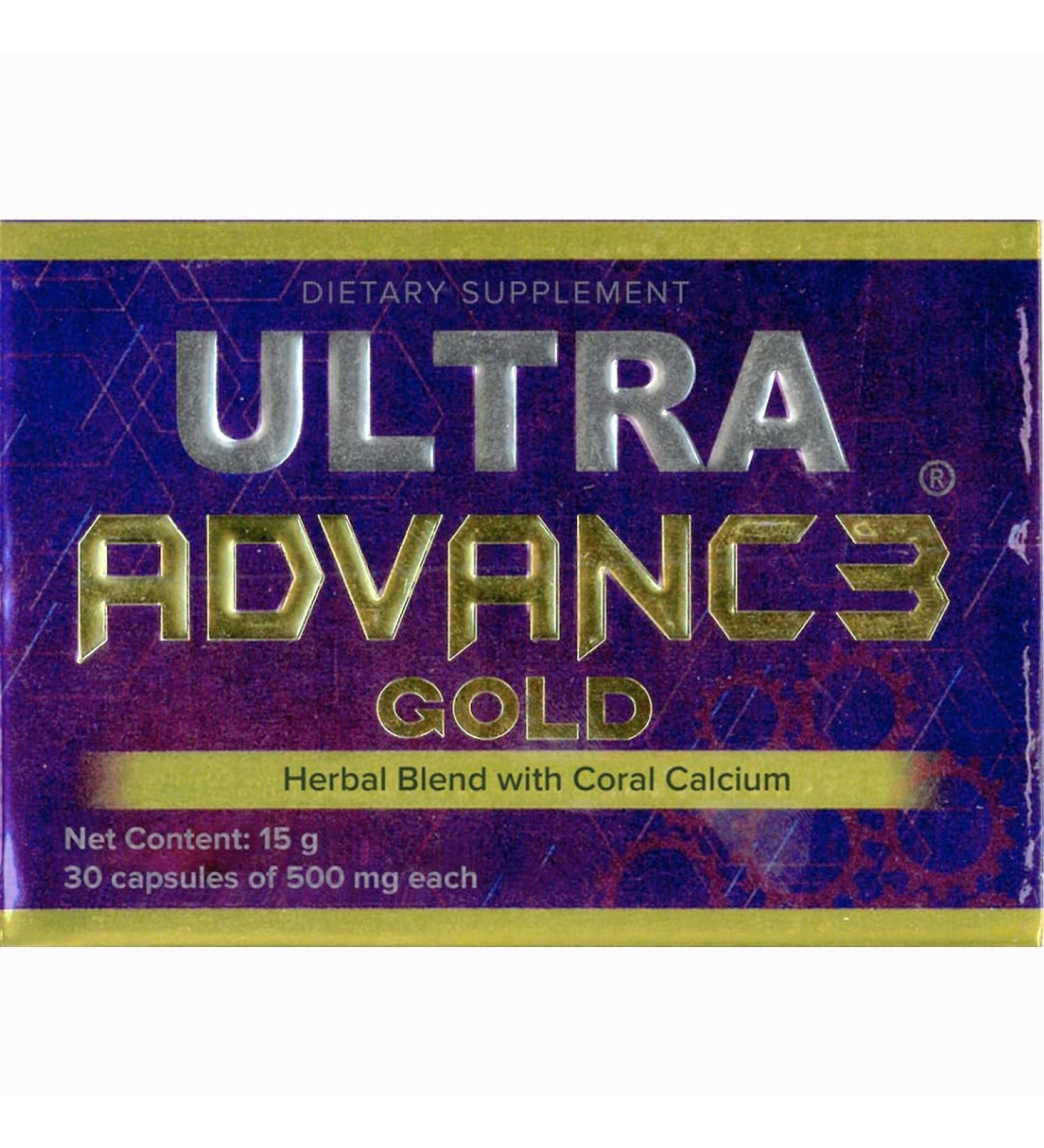 Ultra Advance 3 Gold: Ultimate Vegan Joint Support with Omega-3 Turmeric & Glucosamine - 30 Non-GMO Caps for Optimal Health - Buy Online on GoSupps.com