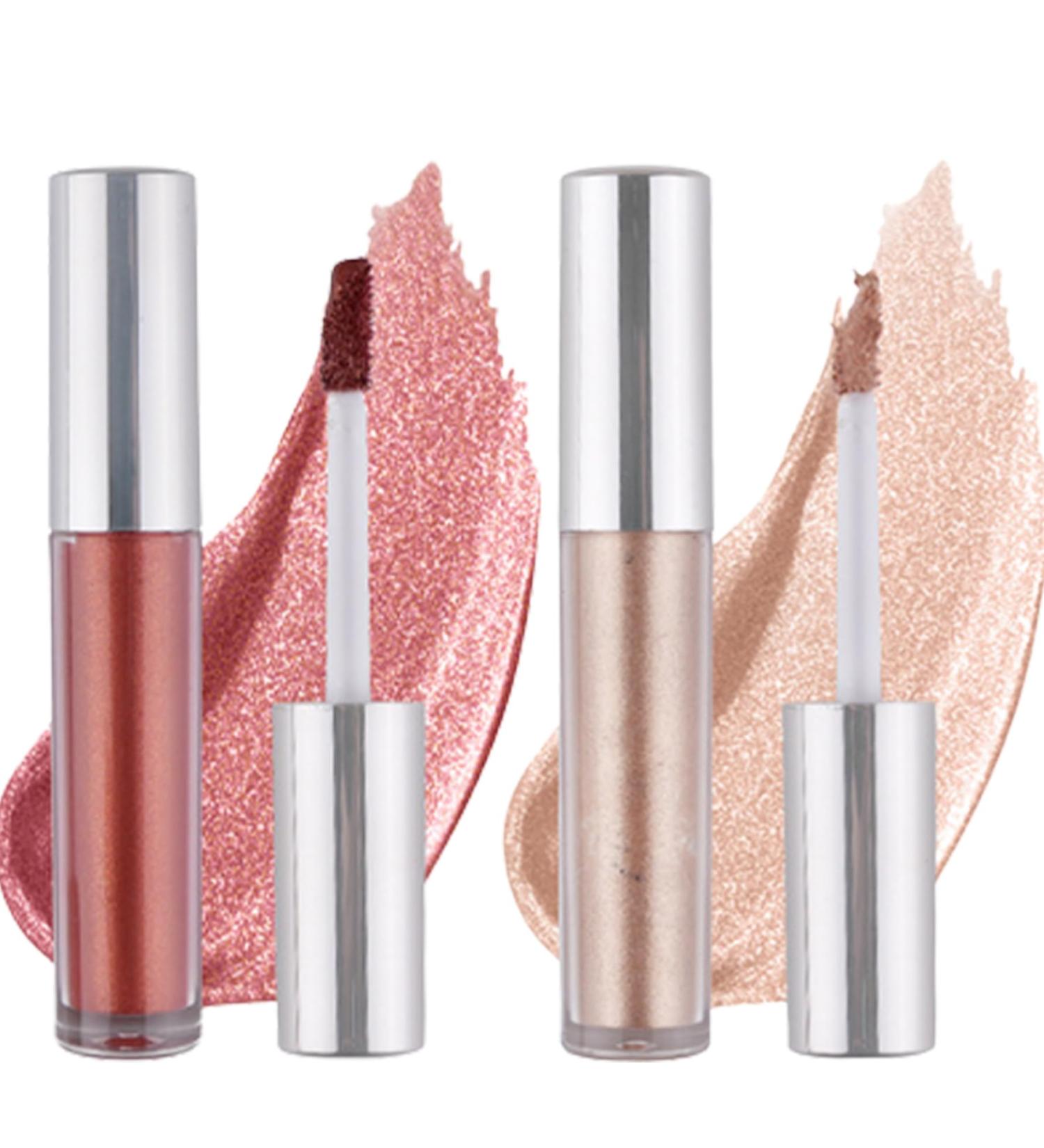 Make up Highlighter 2PCS Multifunction Glitter Blush Long Lasting Glitter Eyeshadow Liquid Quick-Drying High Pigment Lipstick for Women Makeup Type 2 Make up Highlighter Type2 - Buy Online on GoSupps.com