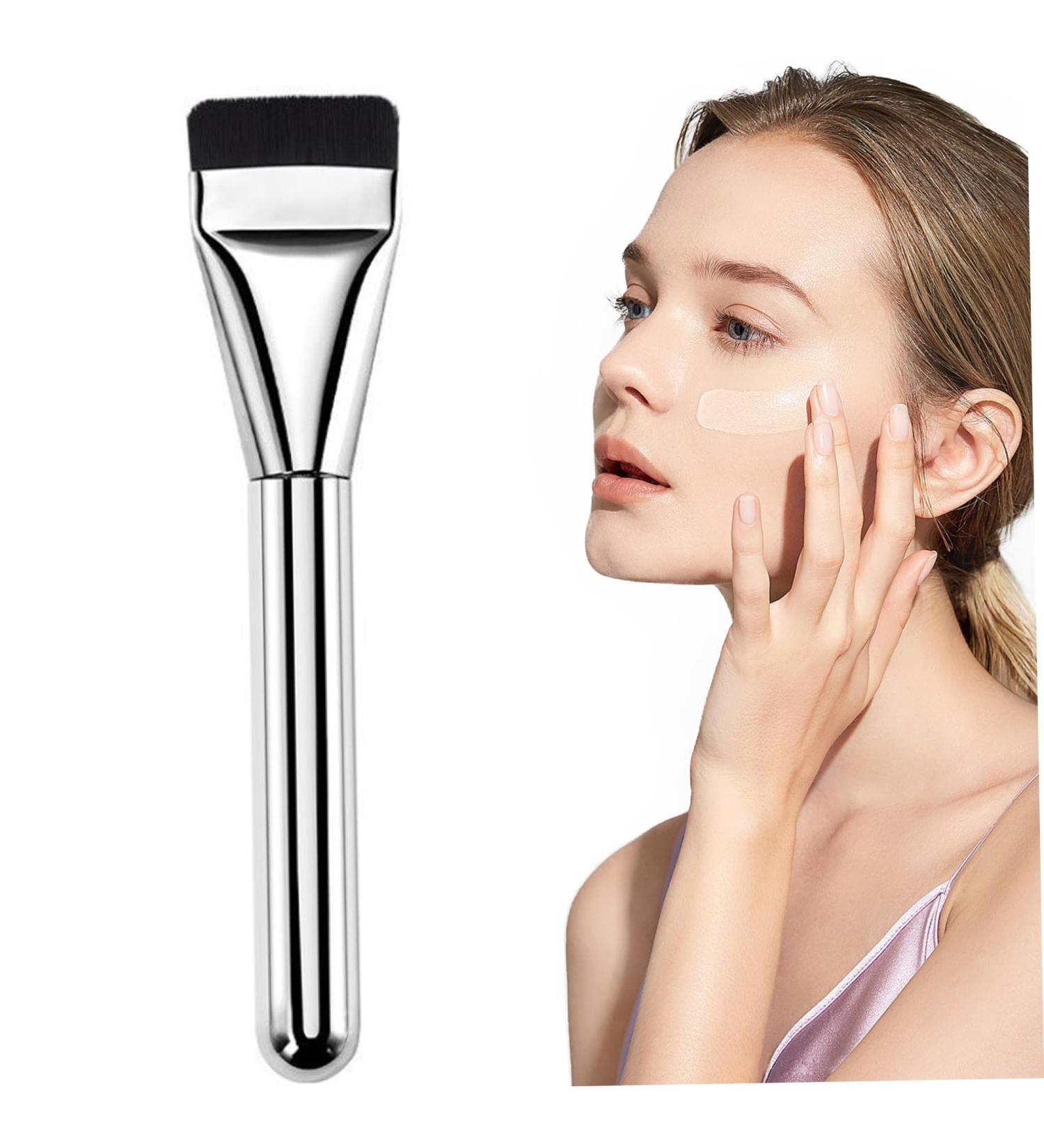 Flat Makeup Brush 5.4 - Thin Blade Liquid Brush for Streak-Free Coverage Soft Bristles Contouring & Concealing | International Shipping Available - Buy Online on GoSupps.com