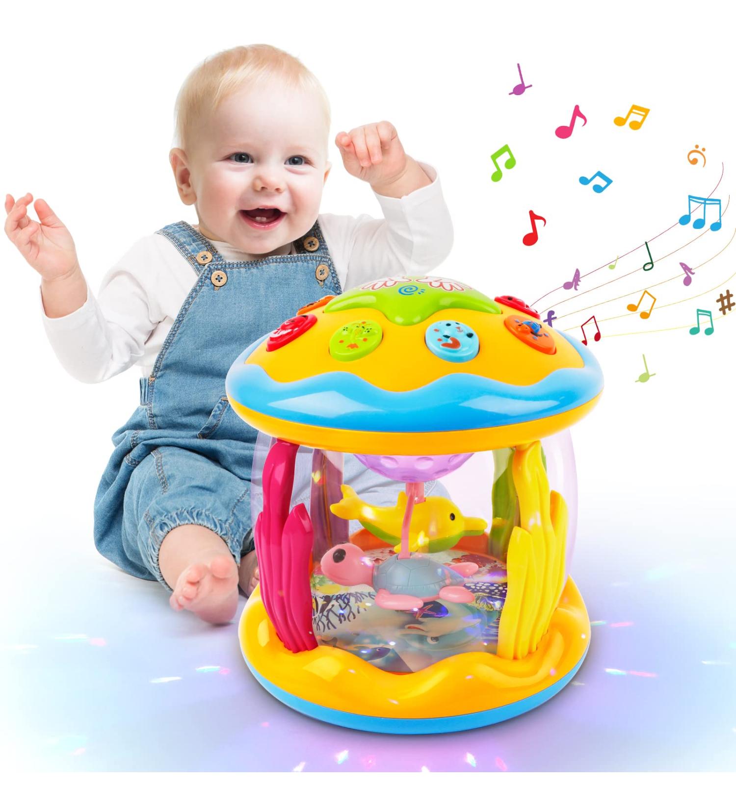 M Zimoon Rotating Projector Baby Toys for 6+ Months | Educational Light & Music Children's Gifts | Ideal Music Toys for Toddlers 1-2 Years - Buy Online on GoSupps.com