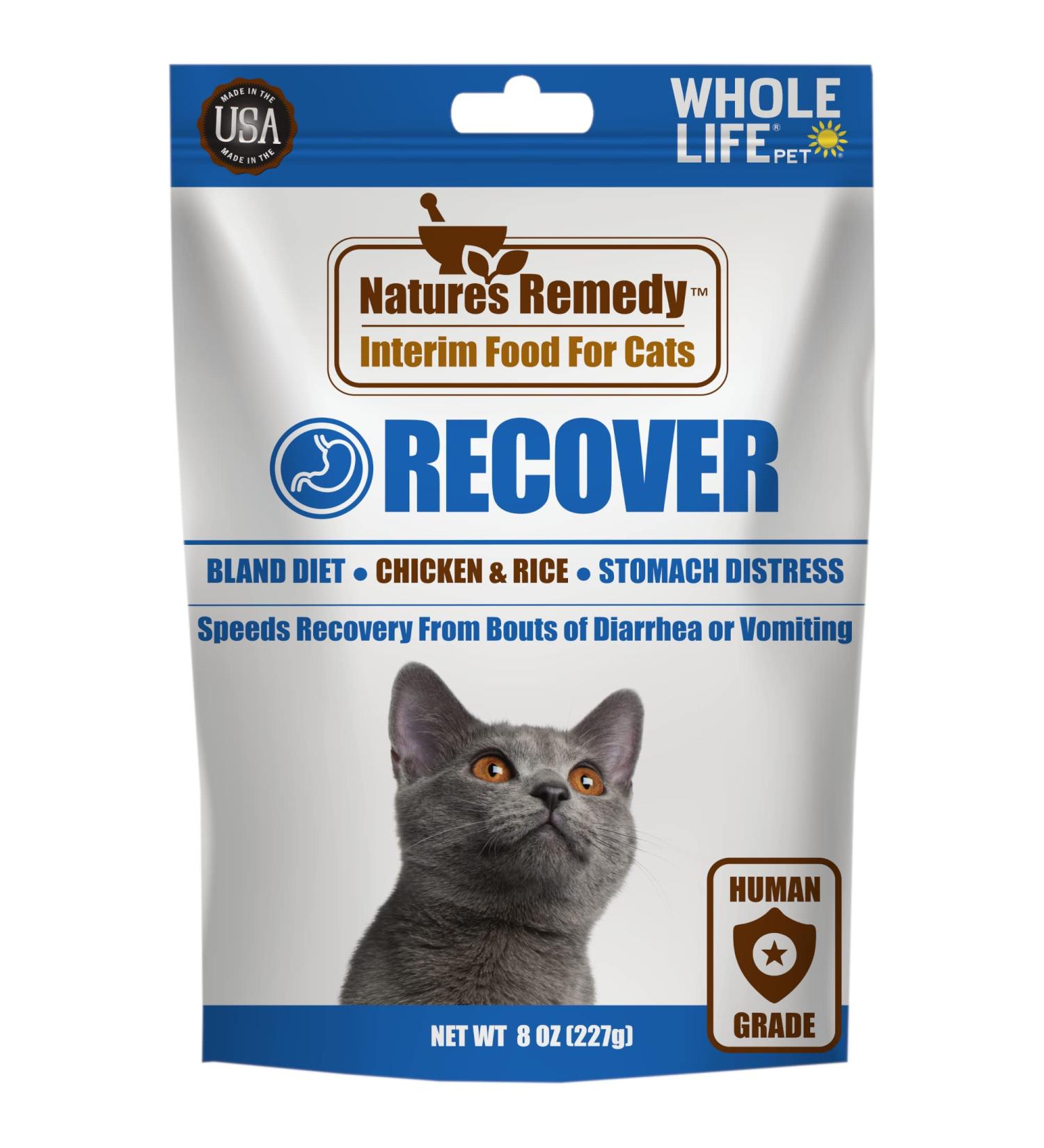 Whole Life Pet Recover Chicken and Rice Bland Diet for Cats - Relief for Vomiting, Stomach Distress, and Diarrhea - Buy Online on GoSupps.com