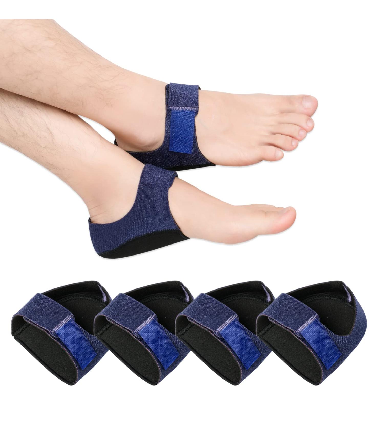 Shop Hedge Cushion - 4PCs Gel Heel Protection Pads for Heel Pain & Plantar Fasciitis Relief | Silicone Heel Socks for Cracked Heels - Buy Online on GoSupps.com