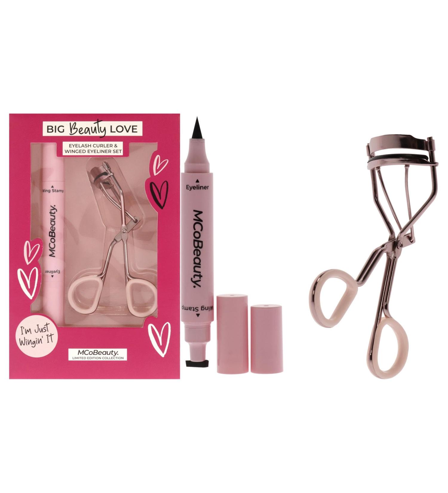 MCoBeauty Big Beauty Love Eyelash Curler and Winged Eyeliner Set for Women 2 Pc 0.101oz Eyeliner Eyelash Curler - Buy Online on GoSupps.com