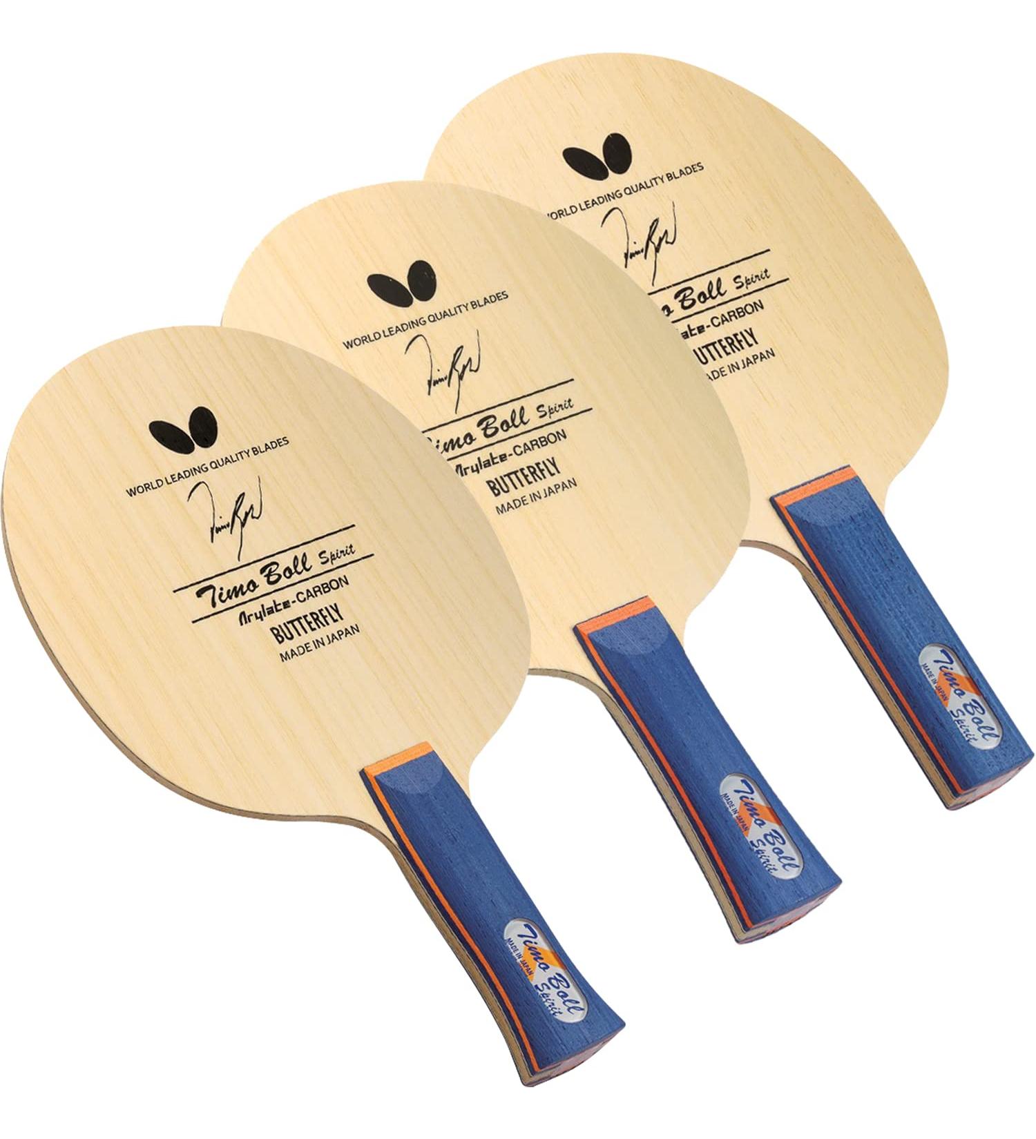 Butterfly Timo Boll Spirit Table Tennis Blade - AN FL Handle - Made in Japan - Buy Online on GoSupps.com