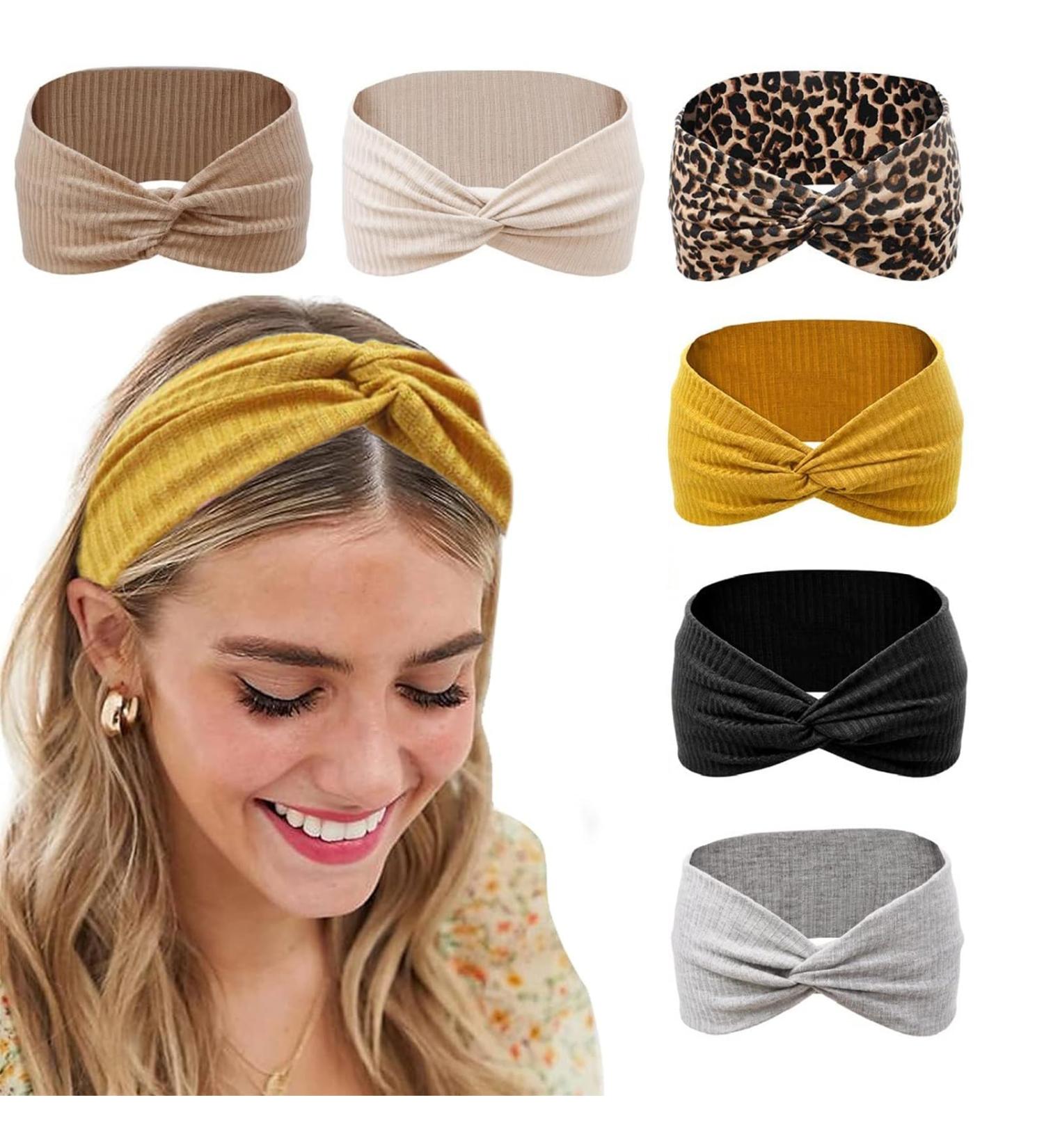 Nayyana Non-Slip Elastic Hair Bands for Women - 6 Pieces Short Hair Sports & Yoga Accessories - Hairpins & Wraps in Color 1 - Buy Online on GoSupps.com