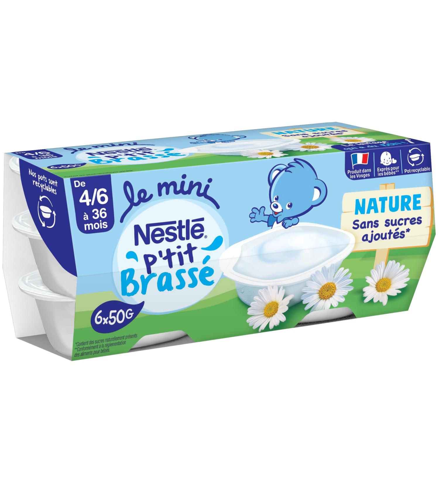 P'tit brewed mini nature without added sugars - from 4/6 months - 6 x 50 g - Buy Online on GoSupps.com