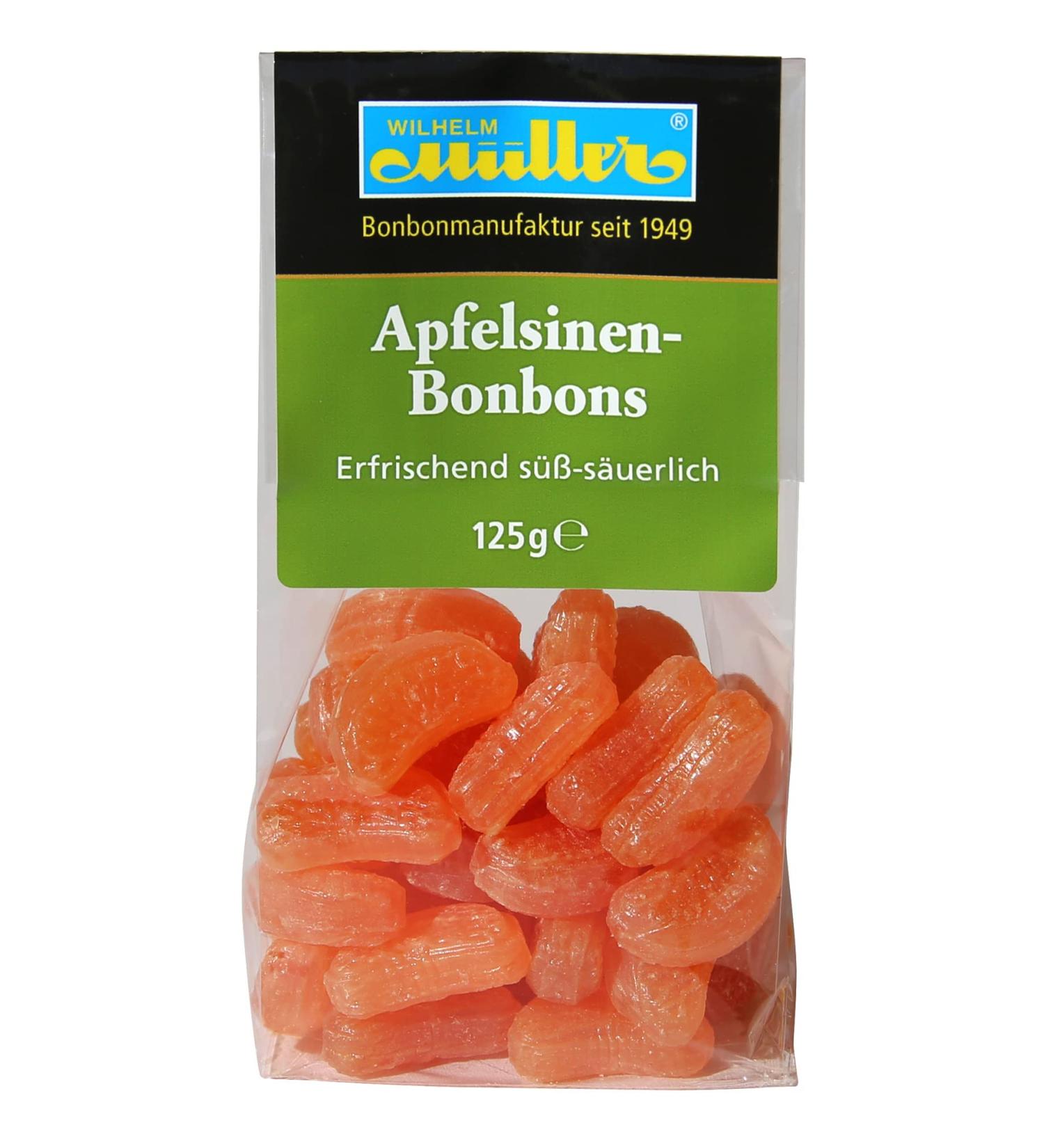 Orange Candy - Refreshingly sweet and sour (9 bags - 10% discount) Orange Candy 125 g (pack of 9)