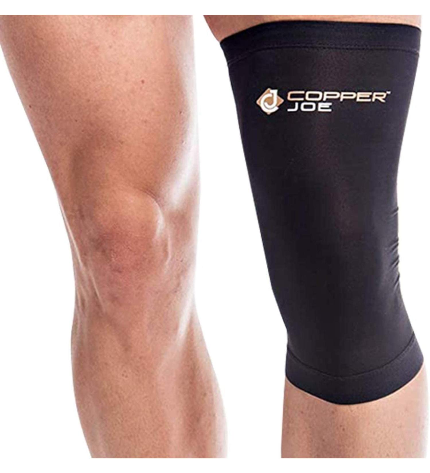2 Pack Copper Joe Knee Compression Sleeve for Pain Relief - X-Large | Meniscus Tear, Arthritis, ACL Support | Ideal for Weightlifting, Running | Men & Women - Buy Online on GoSupps.com