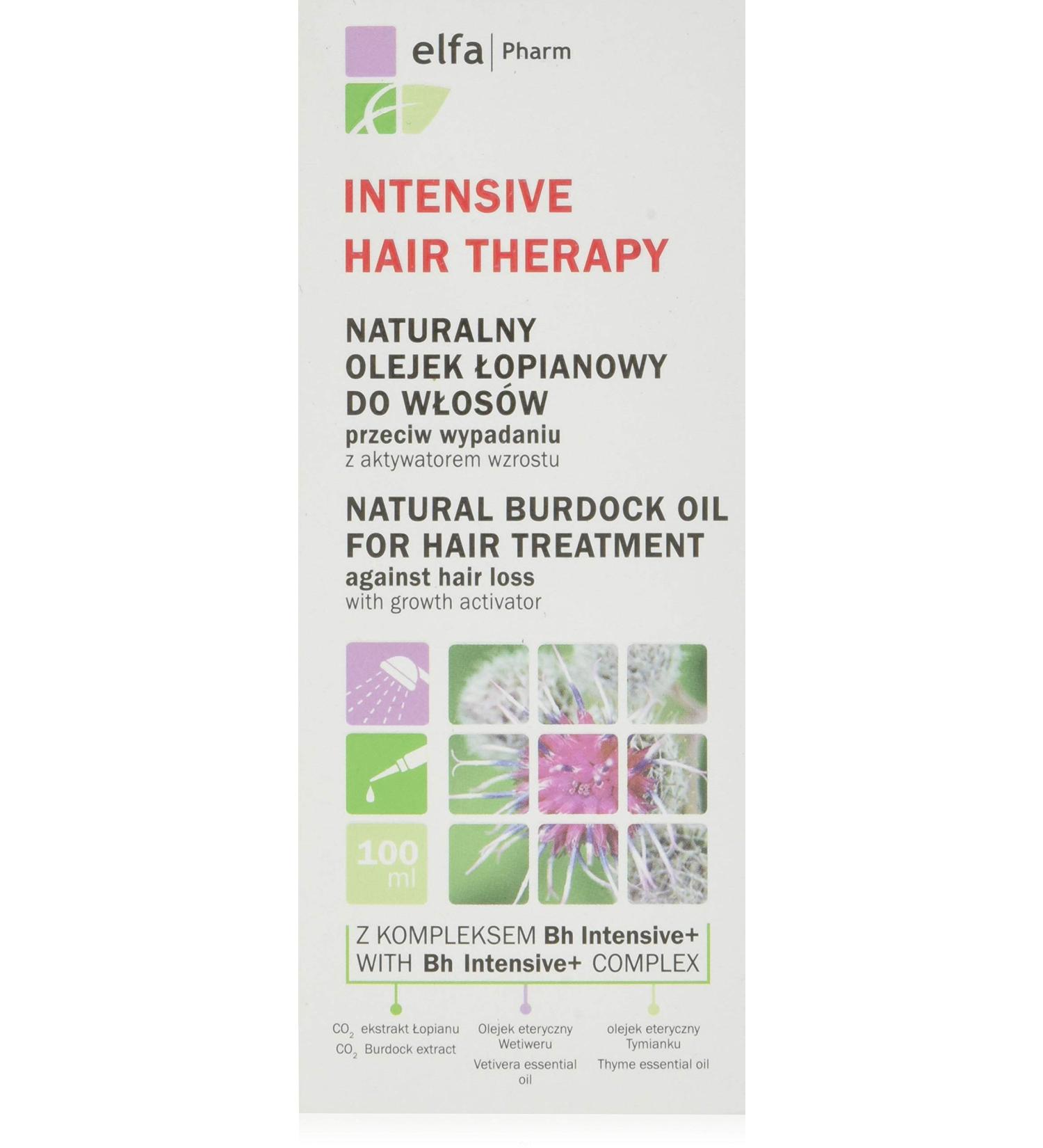 ELFA Pharmaceutical Intensive Hair Therapy - Natural Burdock Oil for Hair Loss & Growth Activator | 100g - Buy Online on GoSupps.com