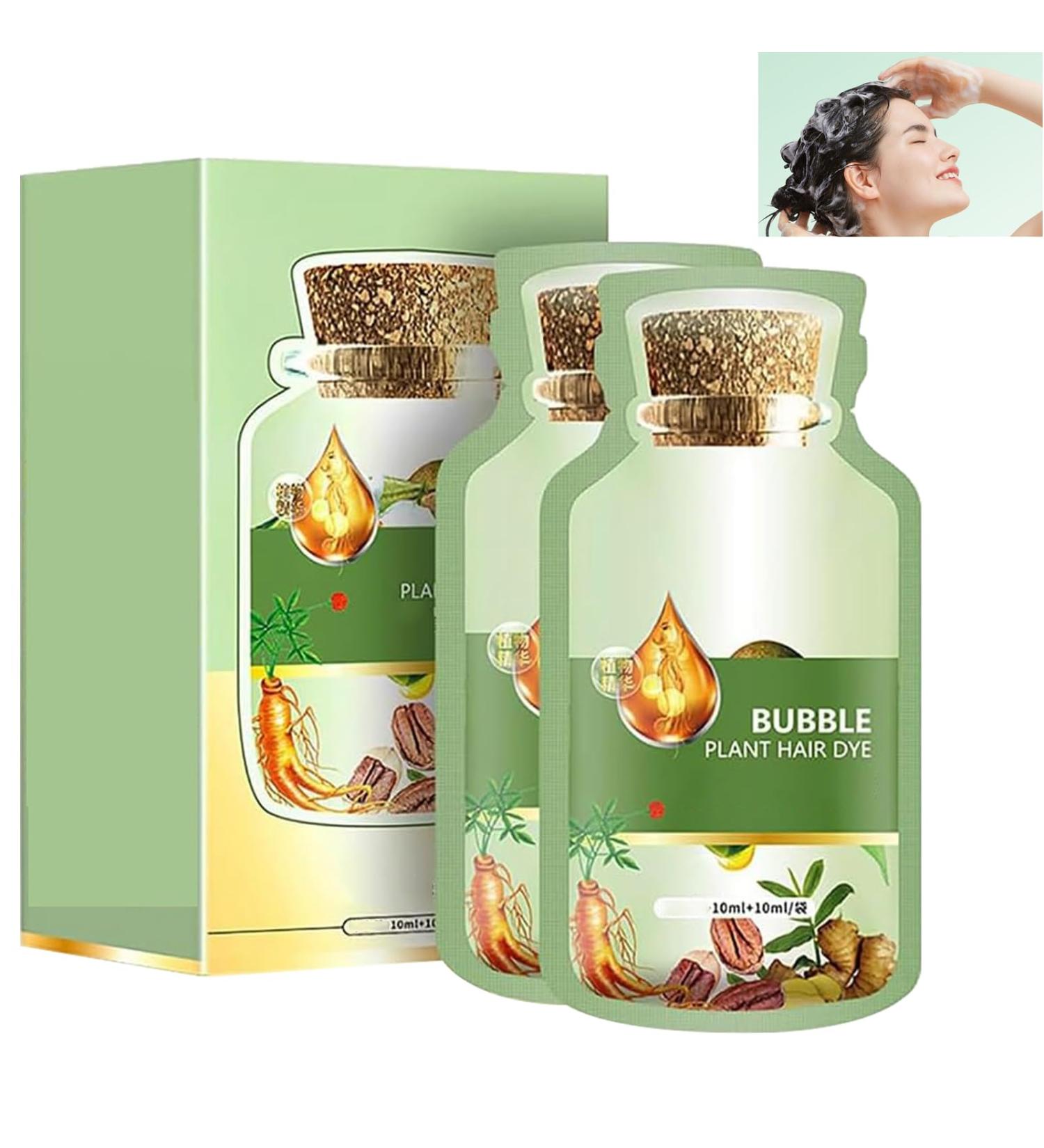 New Botanical Bubble Hair Dye 20ml Natural Plant Hair Dye Natural Plant Hair Dye Shampoo Plant Bubble Hair Dye Botanical Bubble Hair Dye Pure Plant Extract for Hair Color Bubble Dye 20ml*10PC - Buy Online on GoSupps.com