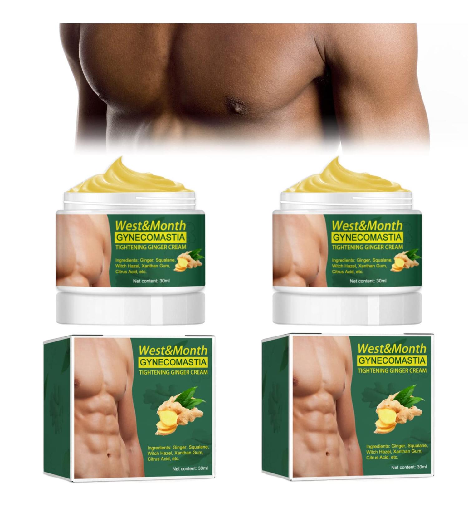 2 Piece Solipac Gynecomastia Tightening Ginger Cream | Natural Cellulite Reduction for Firm Chest | Best Father's Day Gift - Buy Online on GoSupps.com