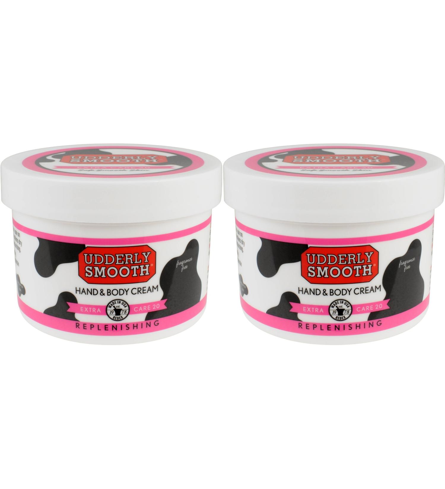 Udderly Smooth Extra Care Cream 20% Urea for Dry Skin 8oz (2 Pack) - Unscented - Buy Online on GoSupps.com