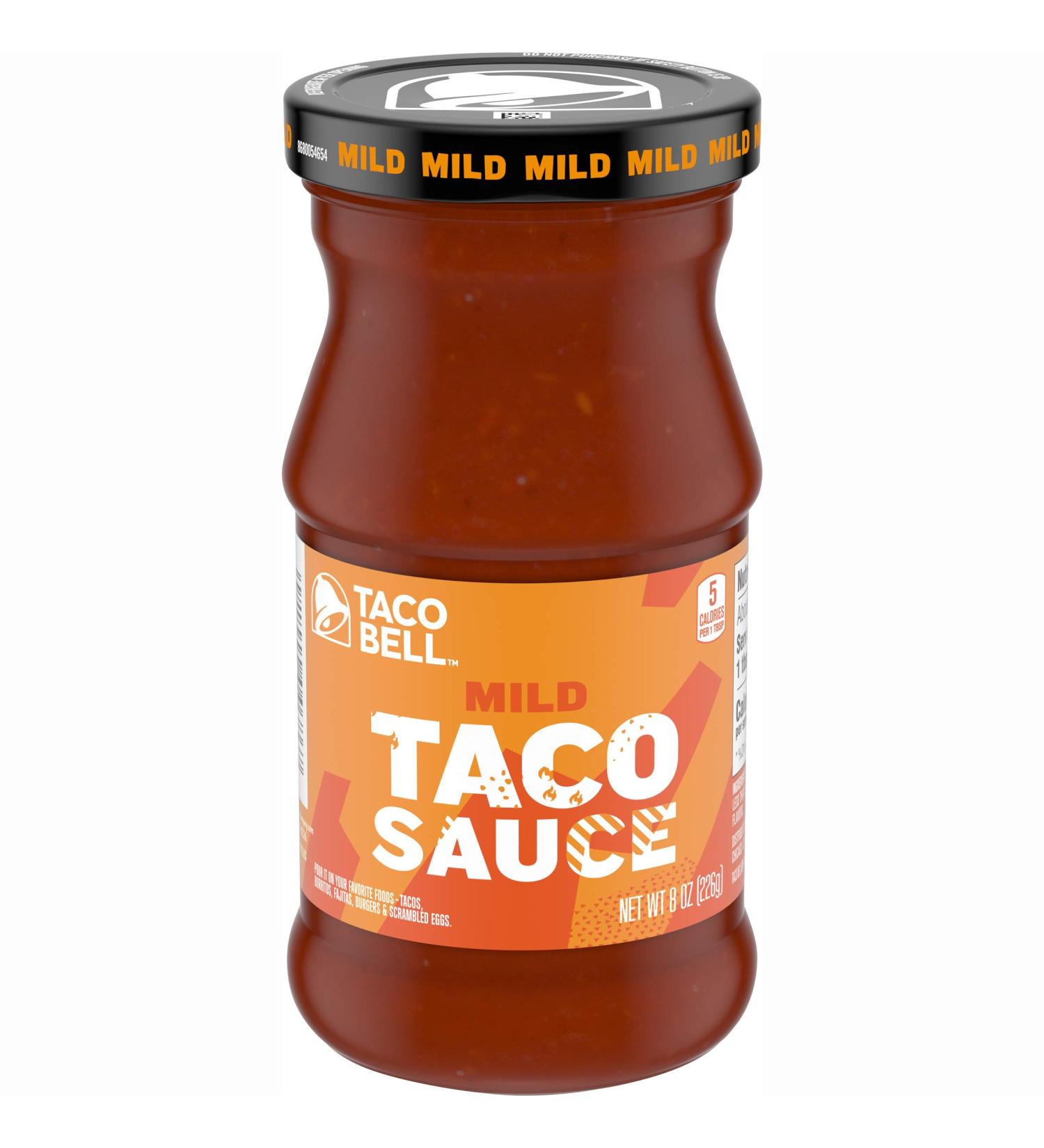 Taco Bell Mild Taco Sauce - 8 oz Bottle | Authentic Flavor for Tacos - Buy Online on GoSupps.com
